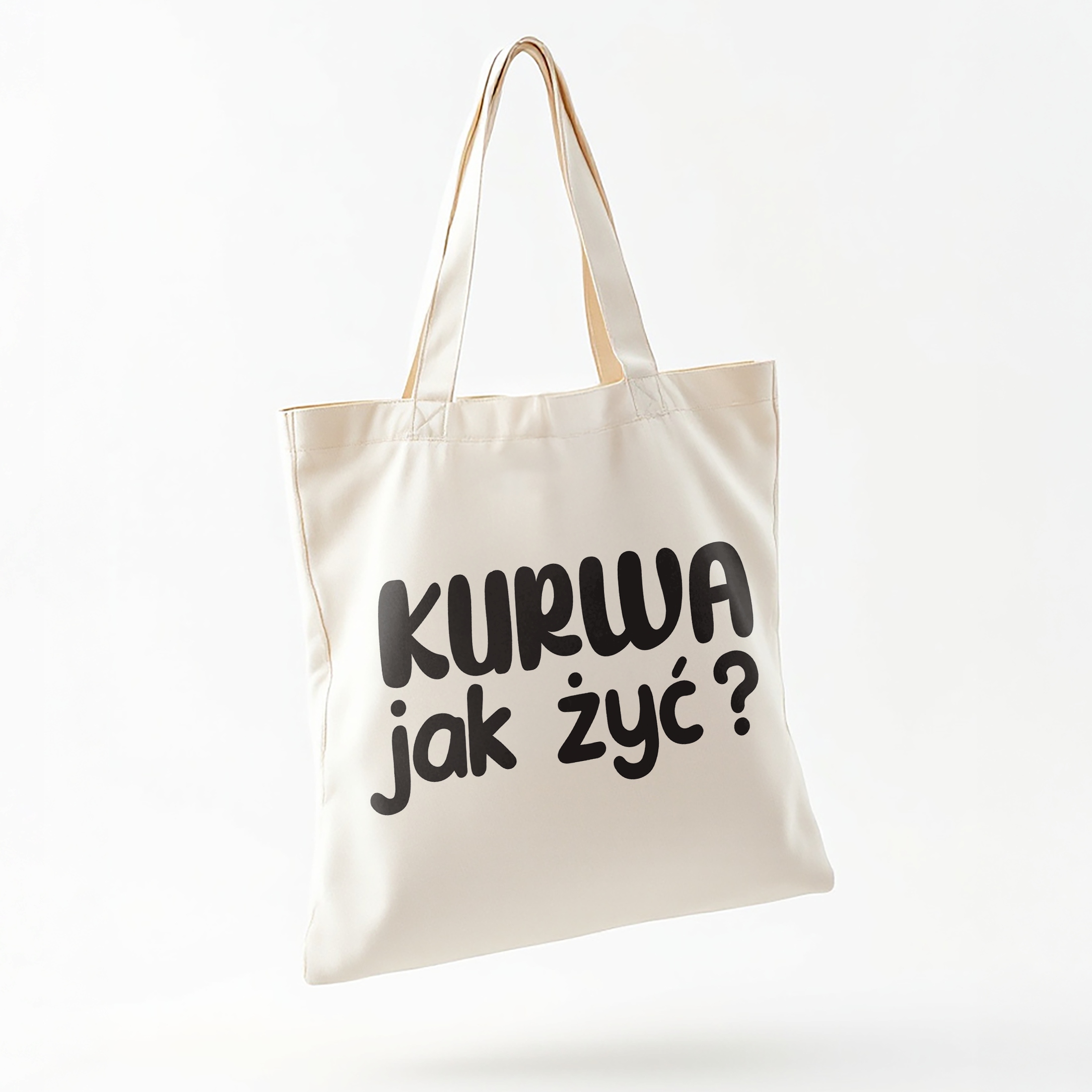 Torba bawełniana na zakupy Ku**a Jak Żyć Zabawny Prezent