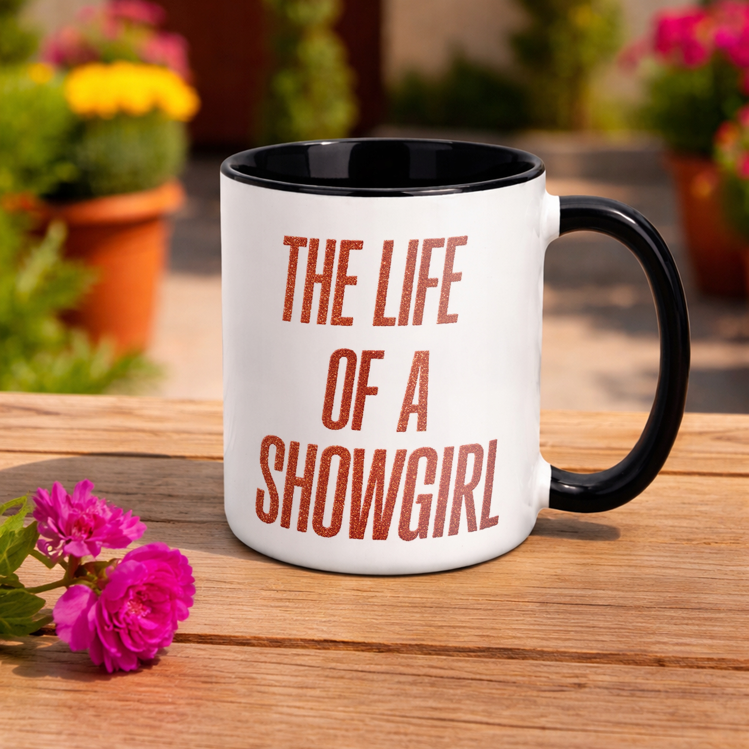 Kubek Czarny Taylor Swift The Life Of A Showgirl Dla Fanów Prezent