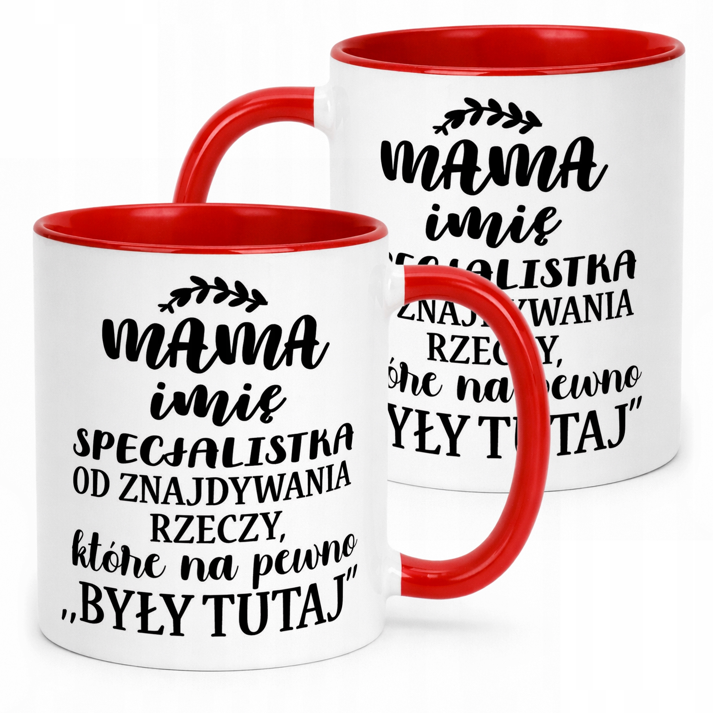 Kubek Czerwony Personalizowany Dzień Matki Dla Mamy Prezent Upominek