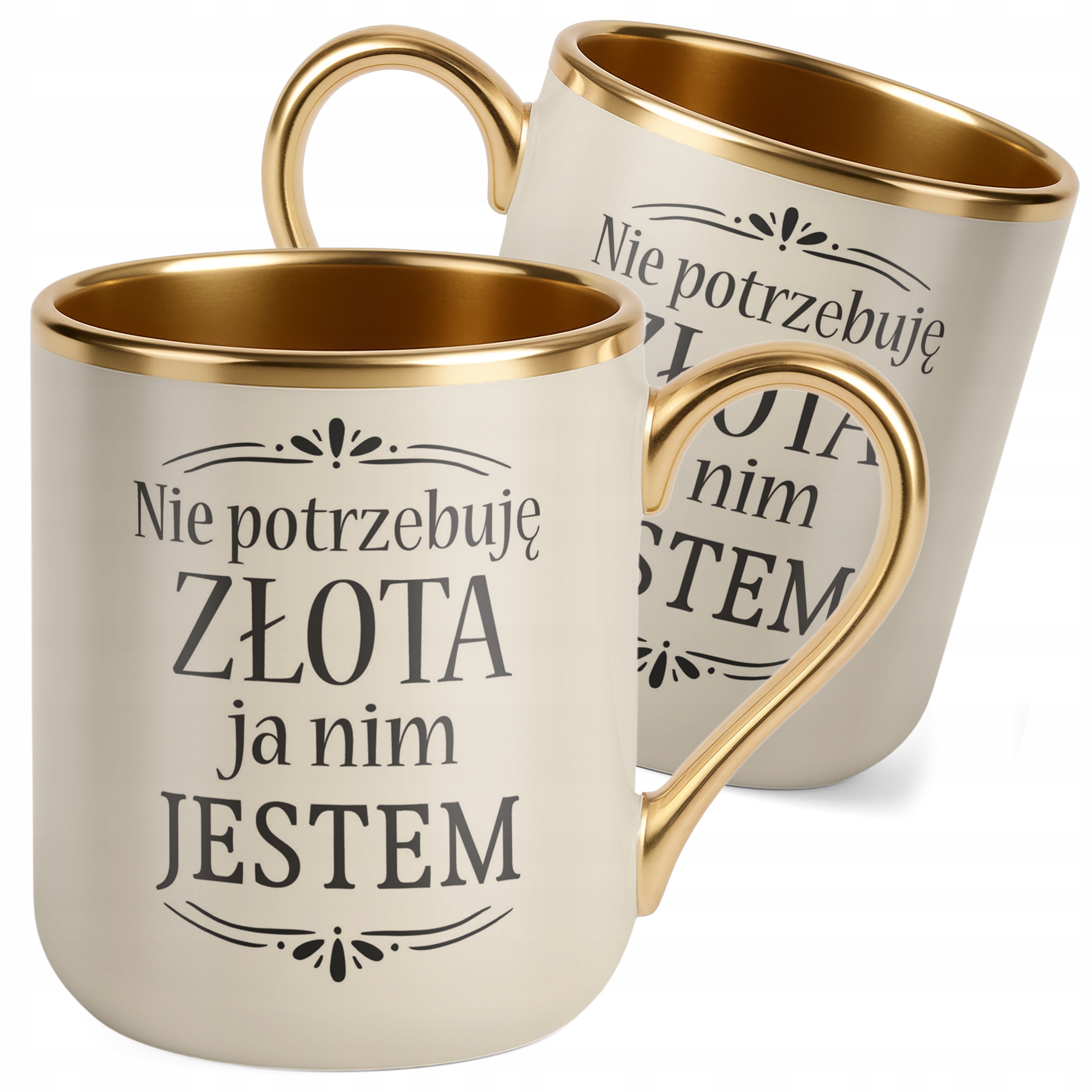 Kubek Premium Złoty Ecru Dzień Kobiet Zabawny Prezent Upominek Dla Kobiety