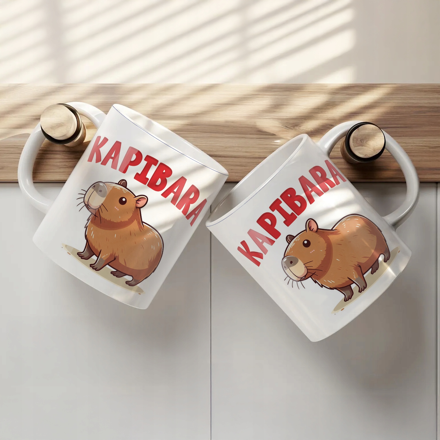 Kubek ceramiczny Kapibara Capybara Zwierzak Słodki Dla Dzieci Prezent
