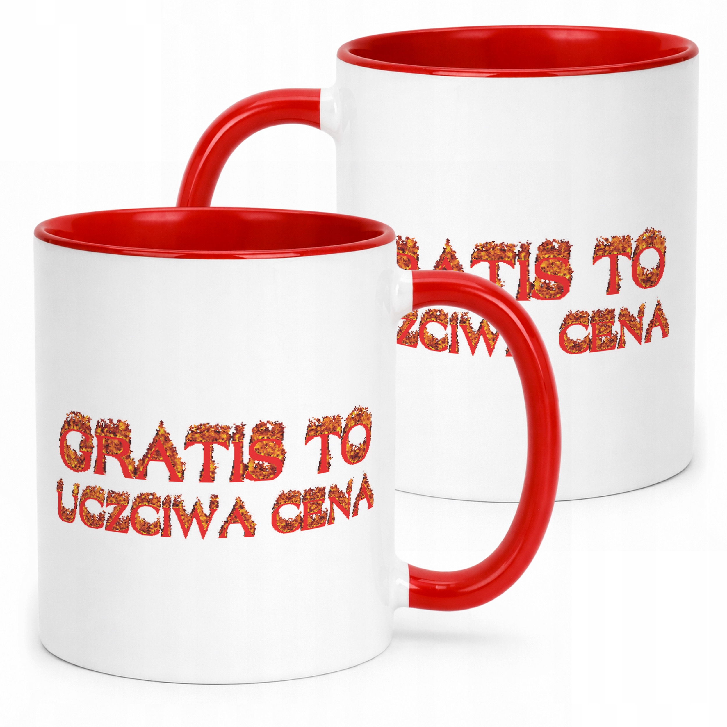 Kubek ceramiczny Gratis To Uczciwa Cena Memy Zabawne Prezent