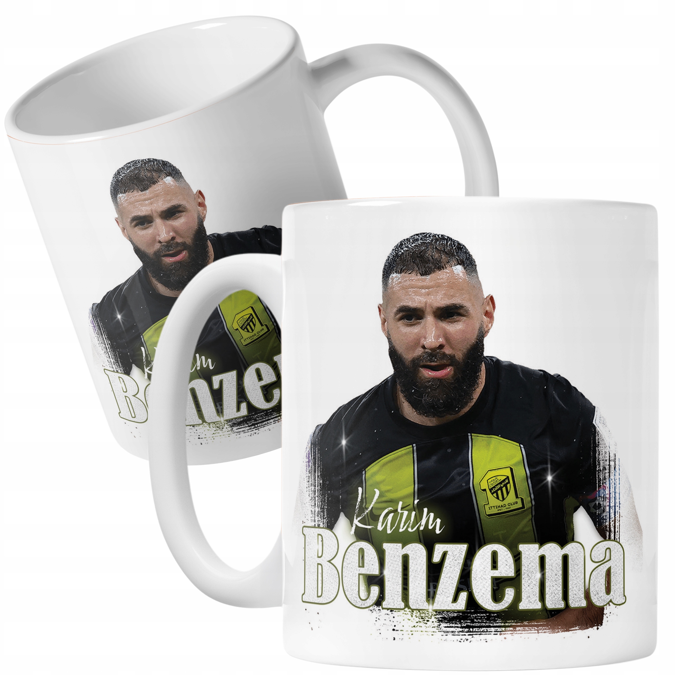 Zestaw Kubek + Poduszka Karim Benzema dla kibiców Al-Ittihad