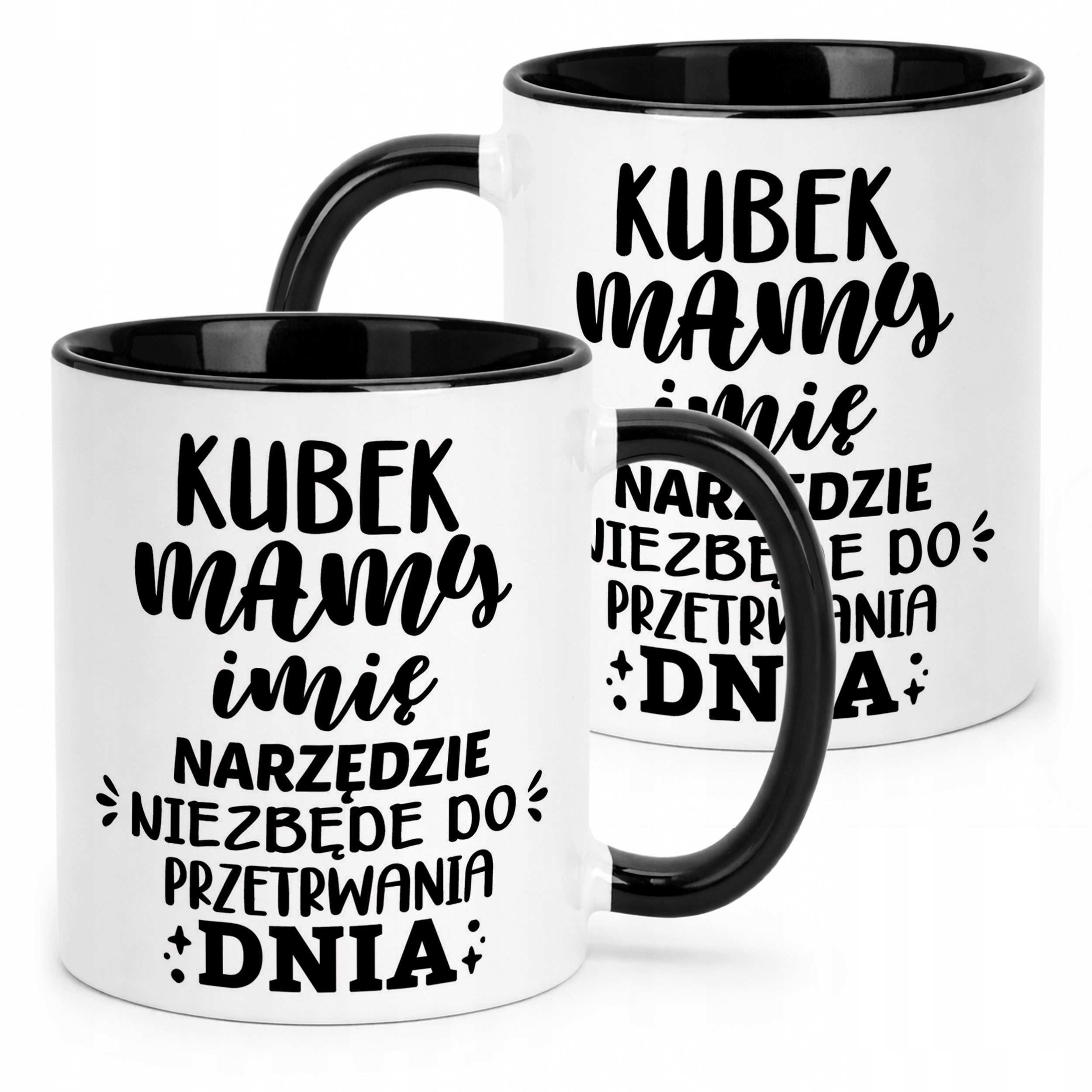 Kubek Czarny Personalizowany Dzień Matki Dla Mamy Prezent Upominek