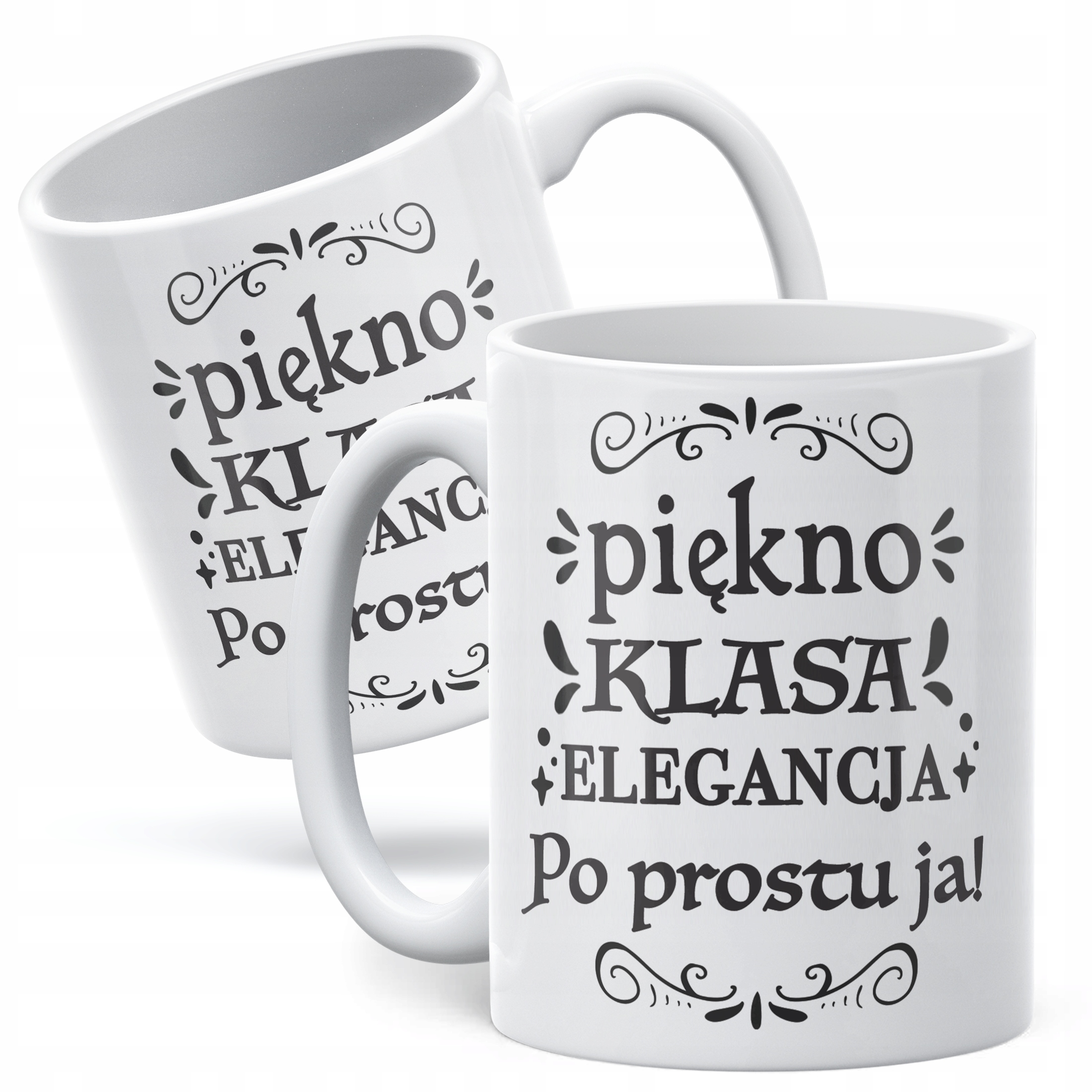 Zestaw Kubek + Torba Dzień Kobiet Prezent Upominek Piękno Klasa Elegancja
