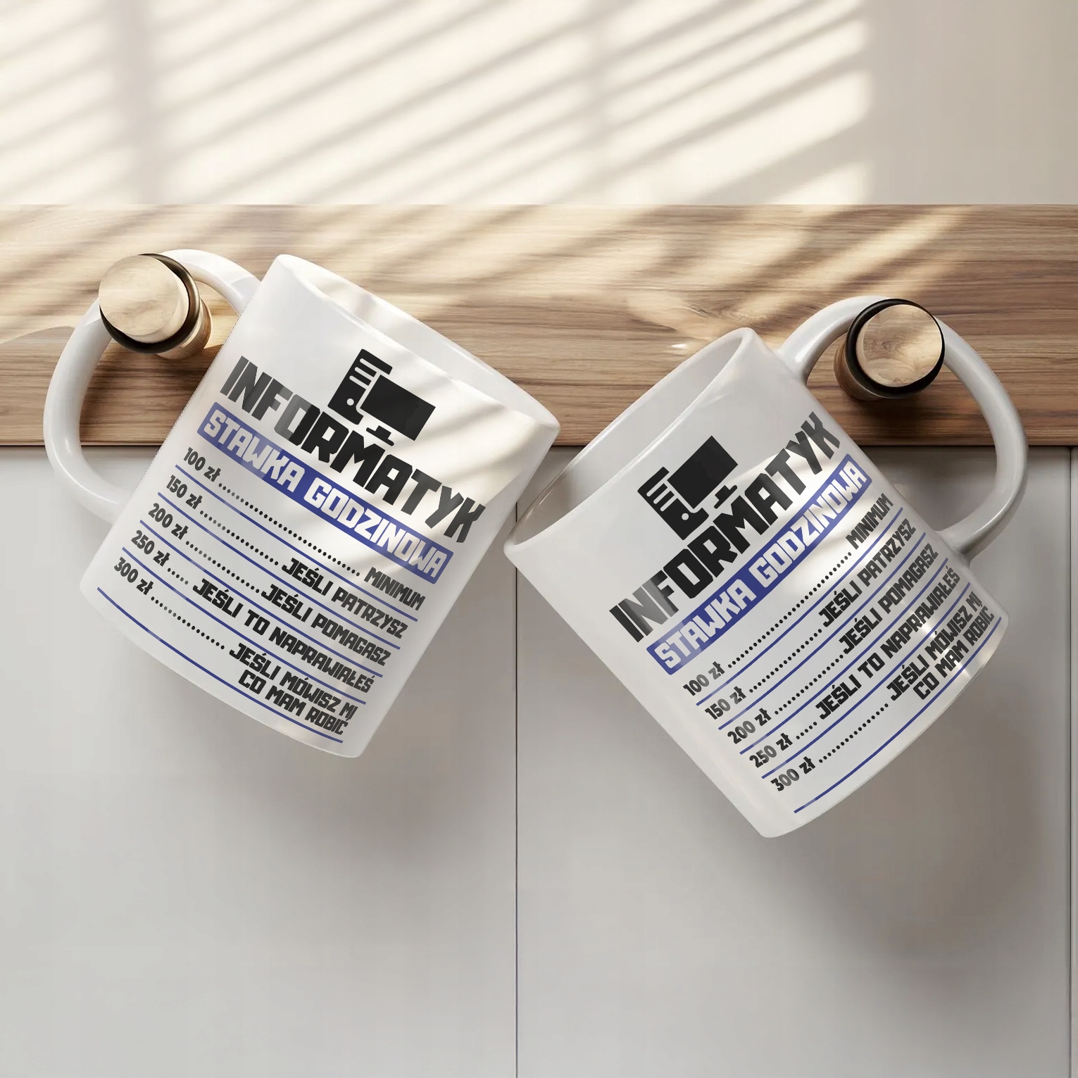 Kubek ceramiczny Informatyk Stawka Godzinowa Zabawny Prezent Upominek