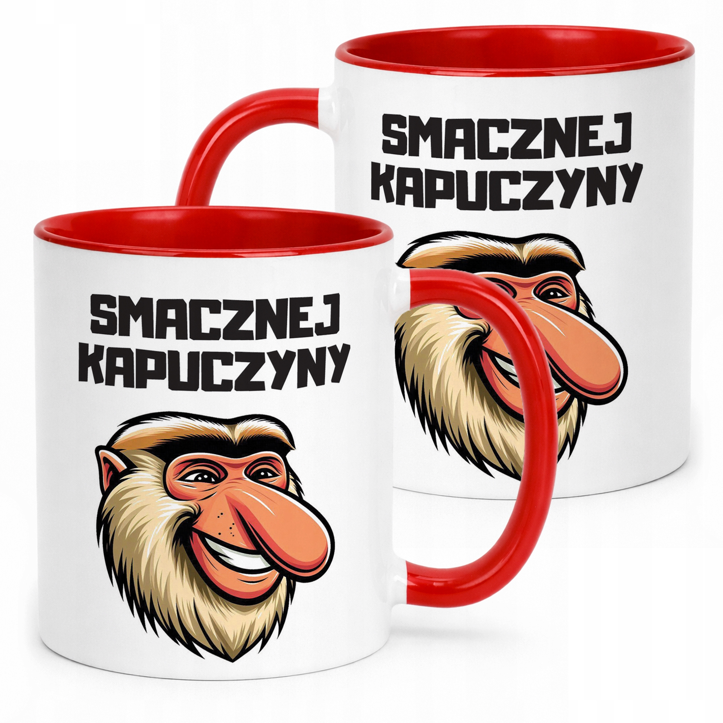 Kubek Czerwony Janusz Nosacz Kawa Zabawny Prezent Upominek