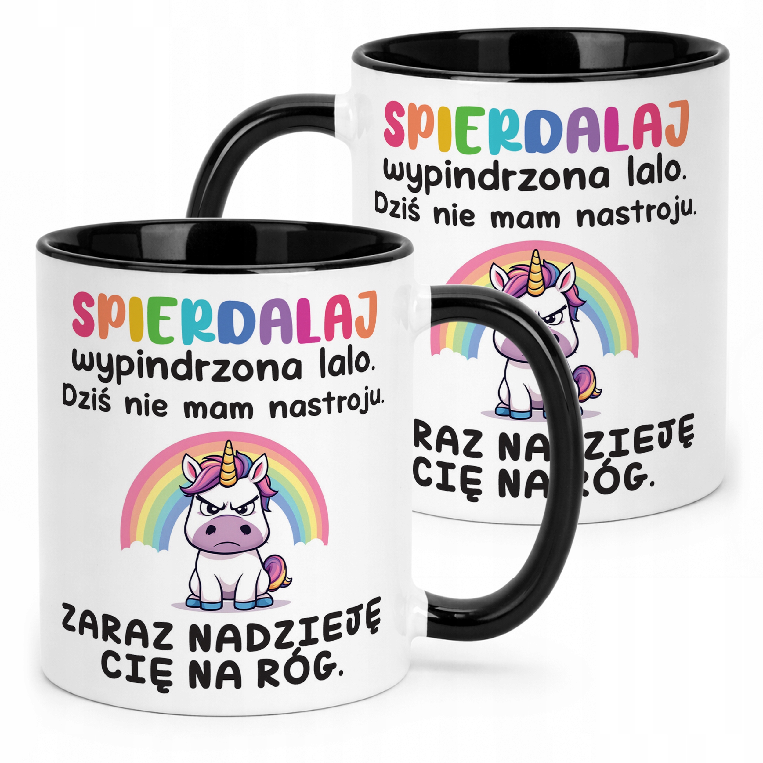 Kubek Czarny Spie***laj Wypindrzona Lalo Śmieszny Zabawny Prezent