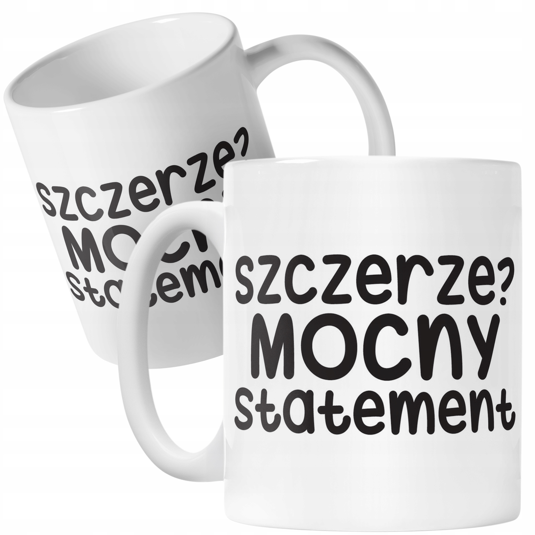 Kubek ceramiczny Szczerze Mocny Statement Śmieszny Zabawny Prezent