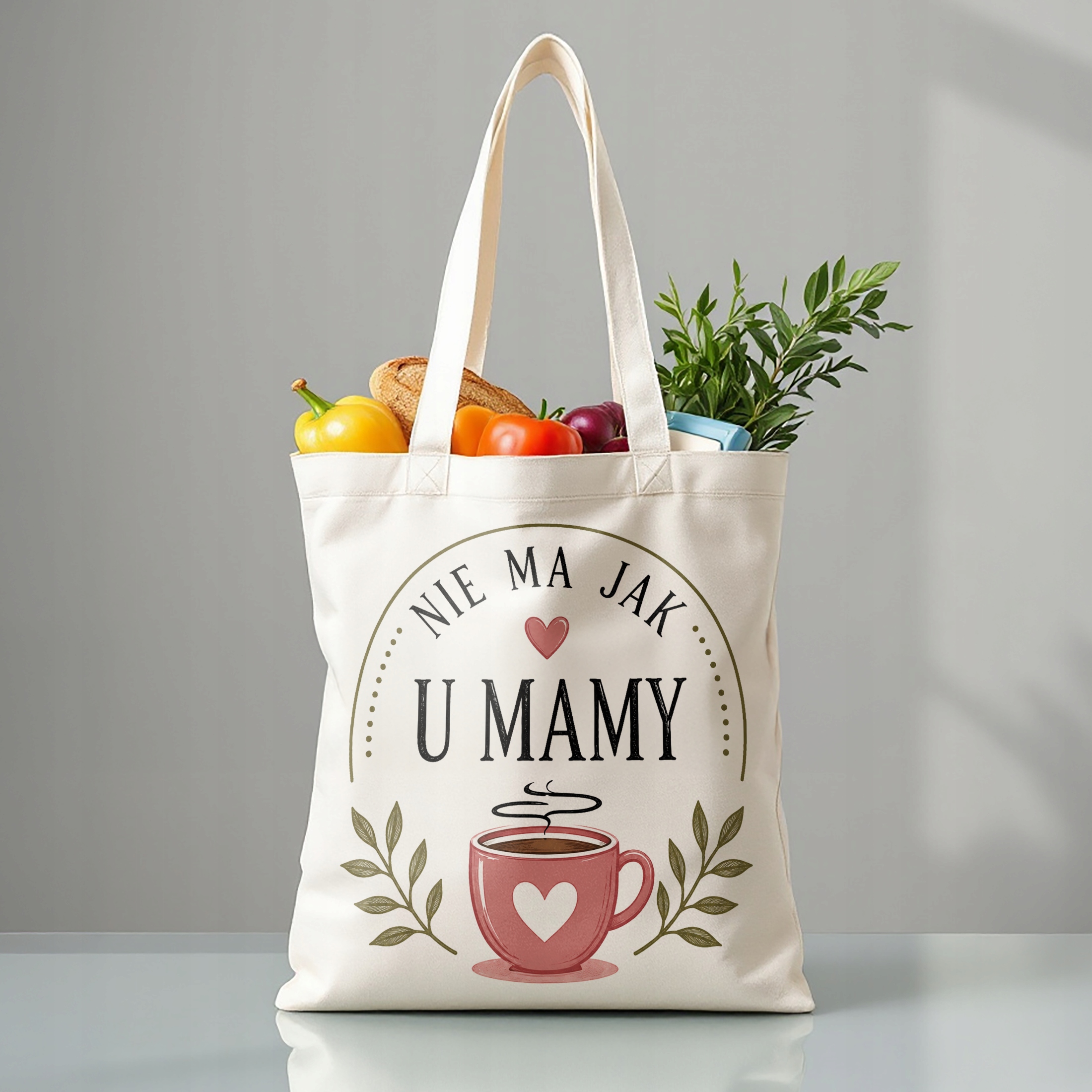 Torba bawełniana prezent dla mamy na Dzień Matki miły upominek dla mamy
