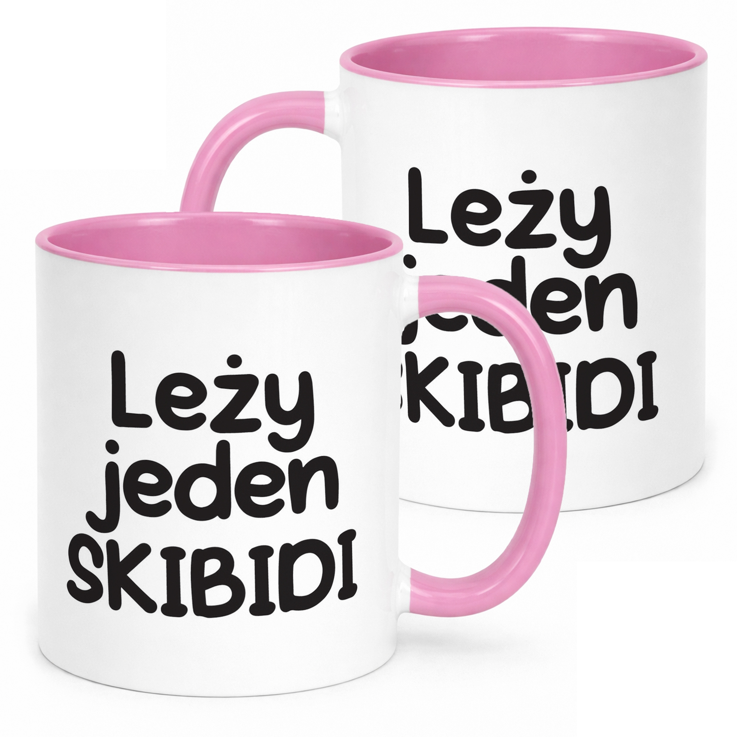 Kubek Różowy Leży Jeden Skibidi Śmieszny Zabawny Prezent