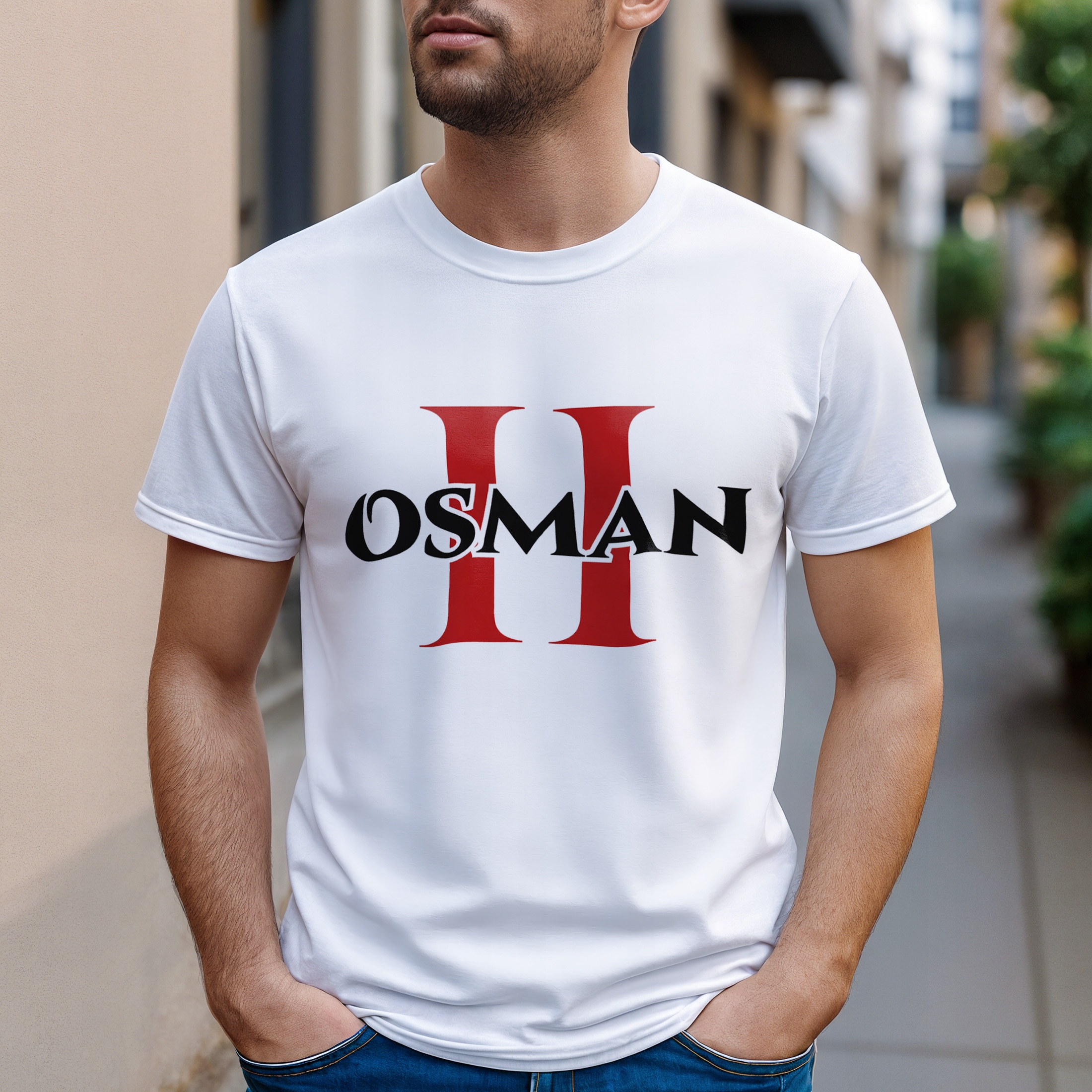 Koszulka biała męska Osman II The Office PL Darek Wasiak Serial r. 3XL