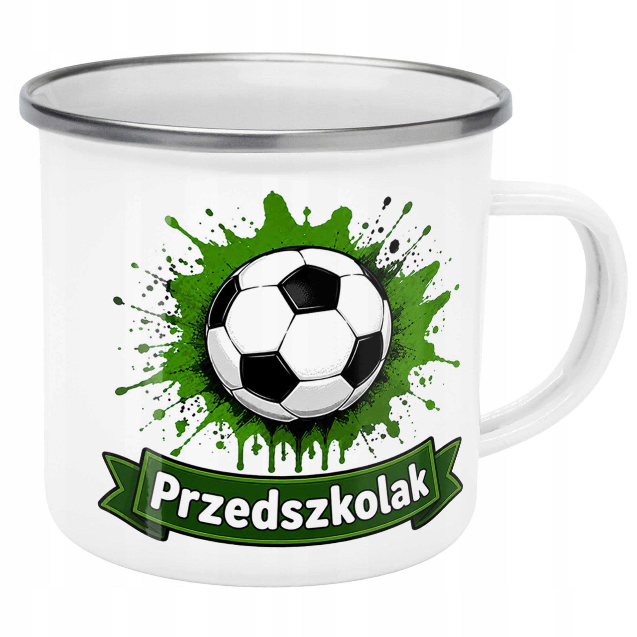 Zestaw Plecak Worek Kubek Emaliowany Z Nadrukiem Przedszkolak Szkoła