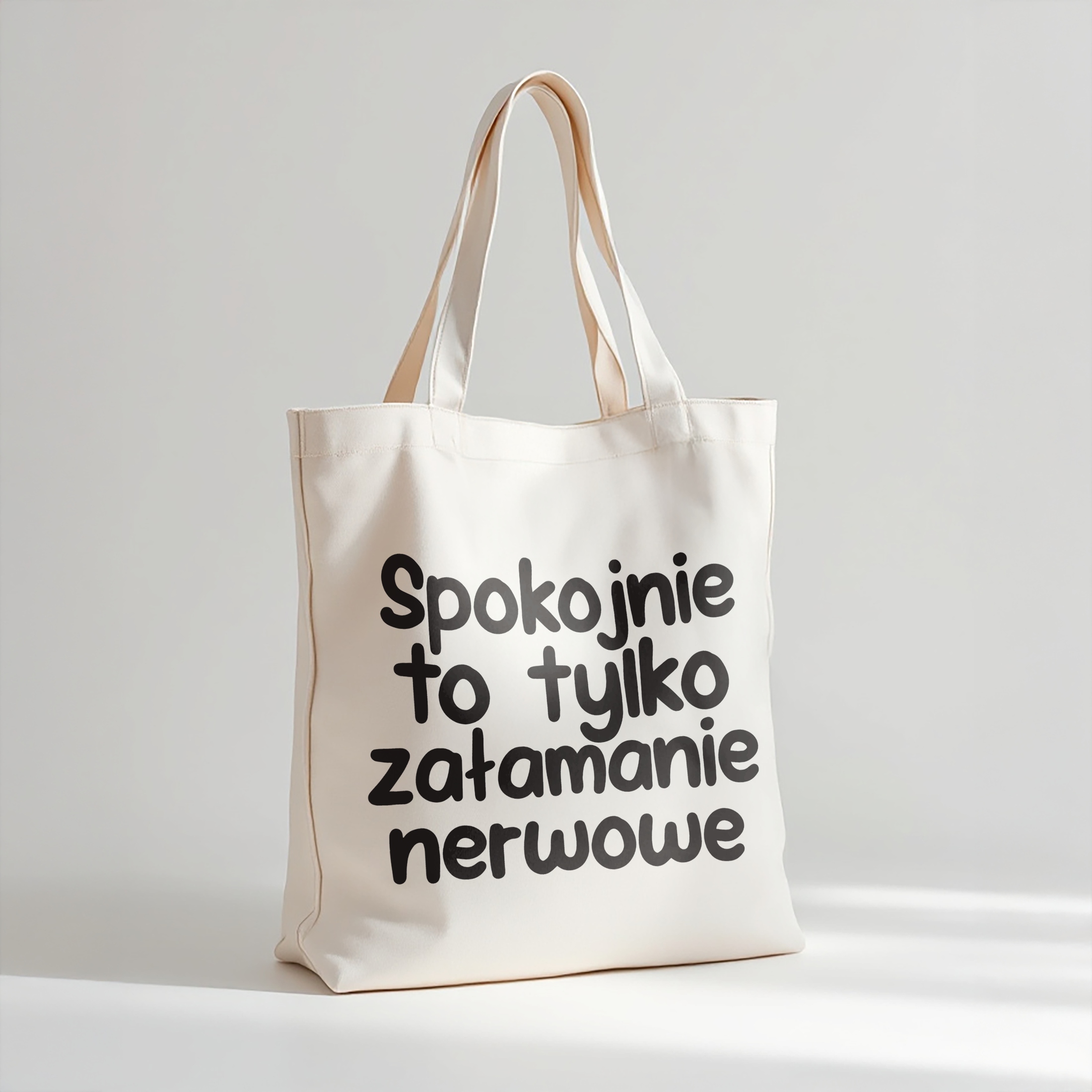 Torba bawełniana premium Spokojnie To Tylko Załamanie Nerwowe Prezent