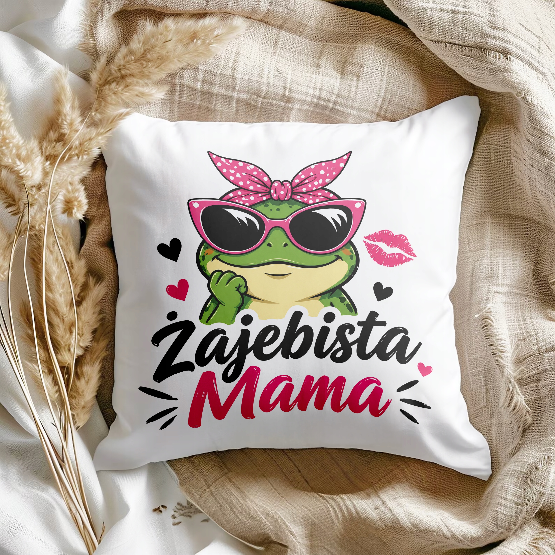 Poduszka dla mamy 38x38cm prezent na Dzień Matki fajny upominek dla mamy