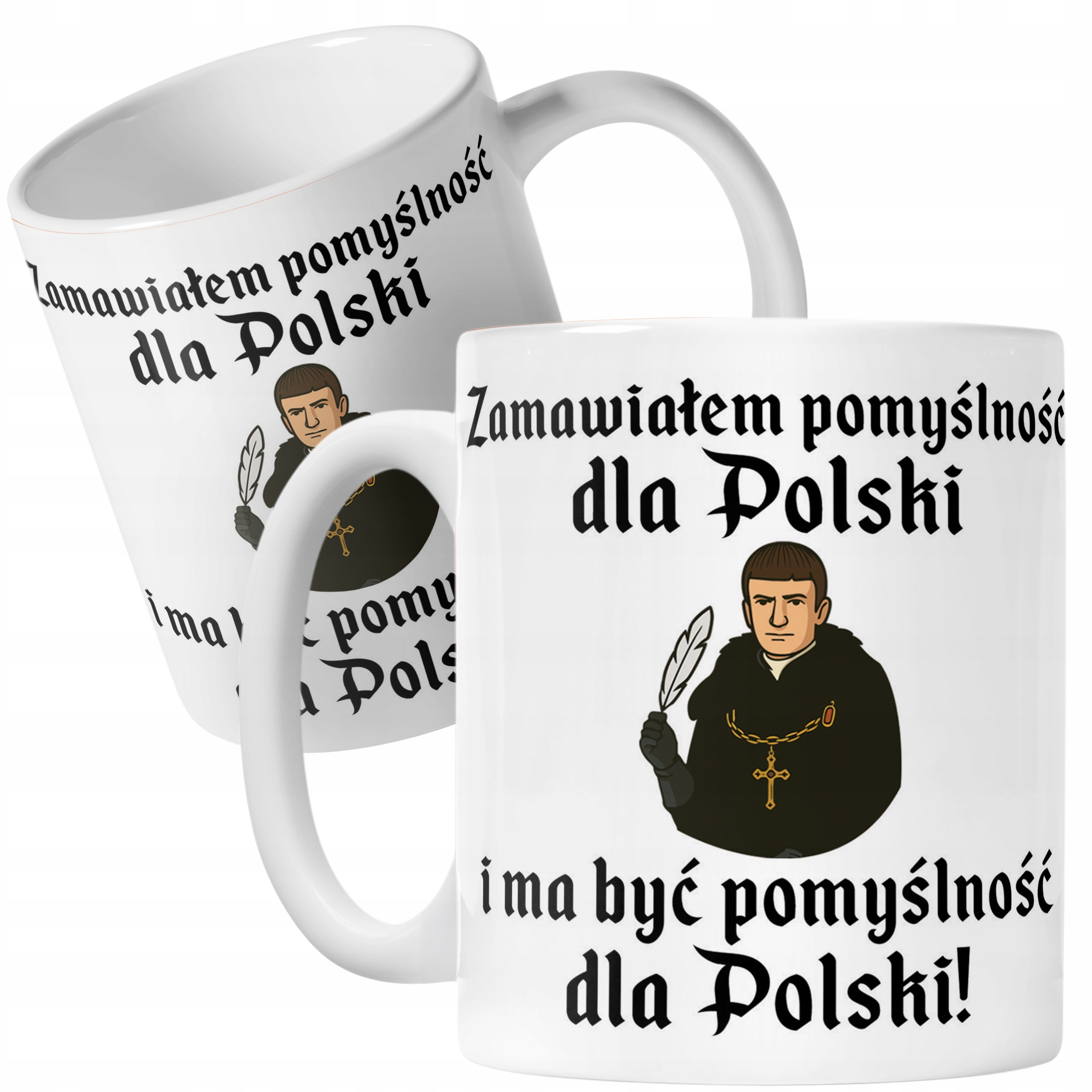 Kubek ceramiczny 1670 Zamawiałem Pomyślność Dla Polski Jakub Prezent
