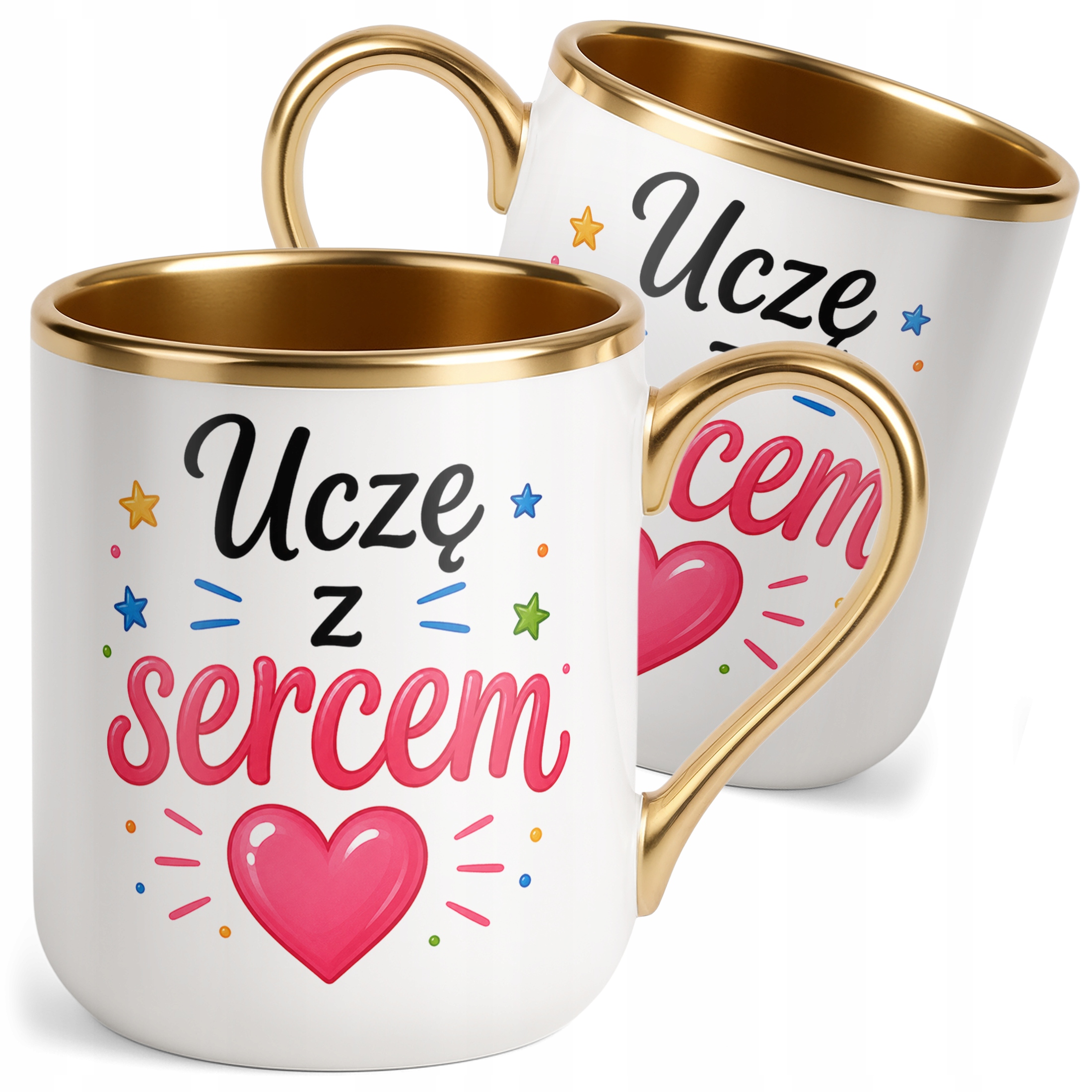 Kubek Premium Złoty Dzień Nauczyciela Prezent Upominek Szkoła