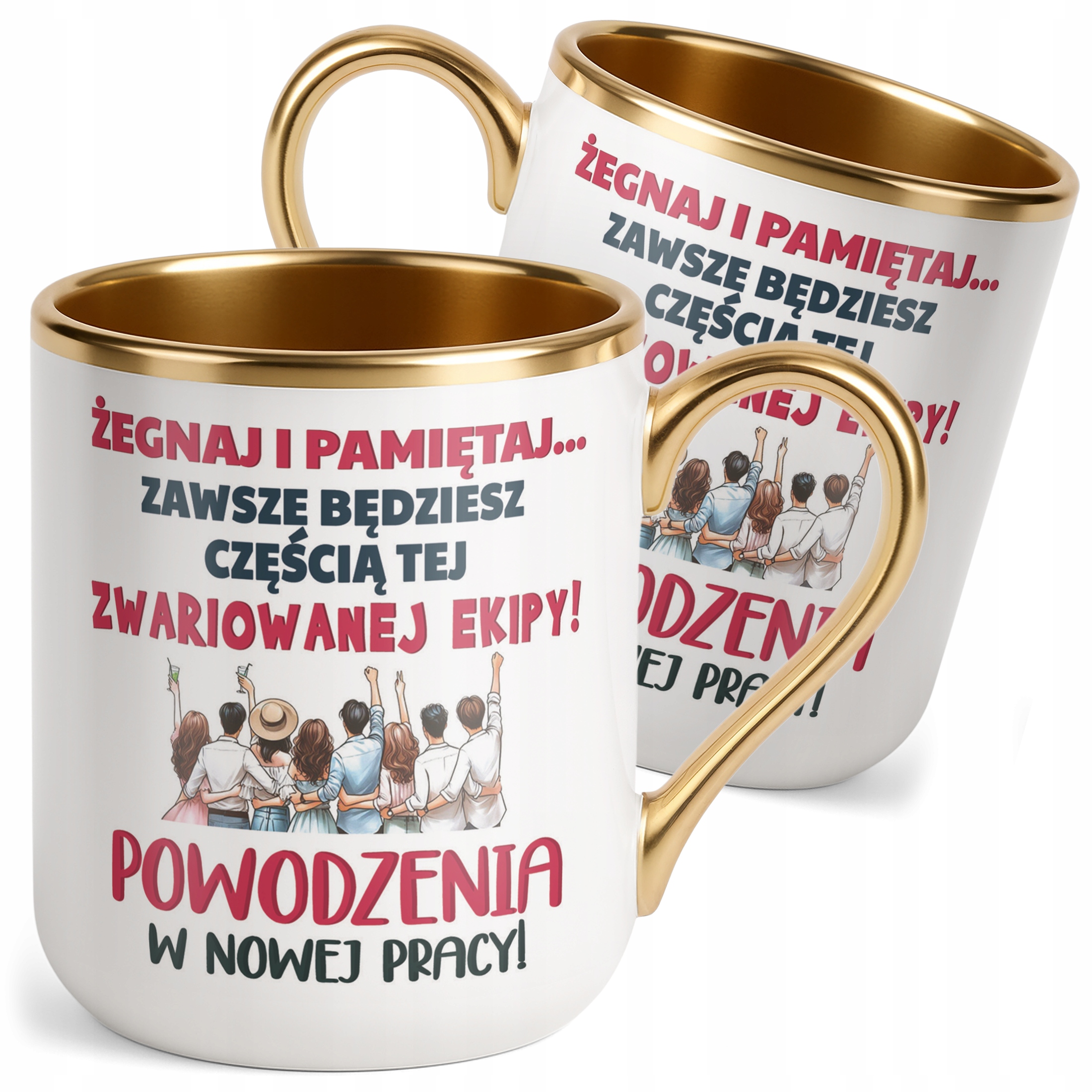 Kubek Premium Złoty Pożeganie Odejście z Pracy Prezent Upominek