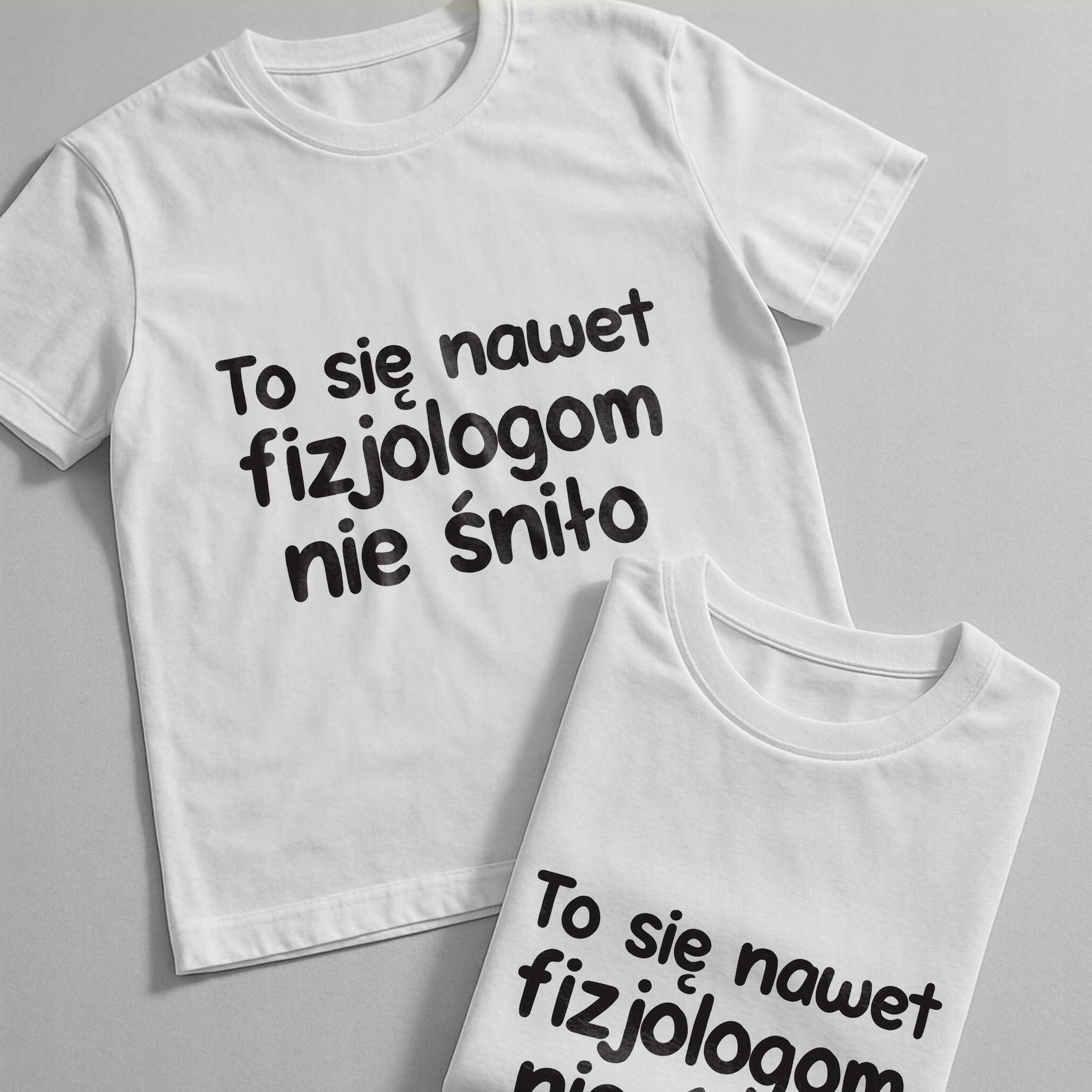 Koszulka biała męska To Się Nawet Fizjologom Nie Śniło Prezent