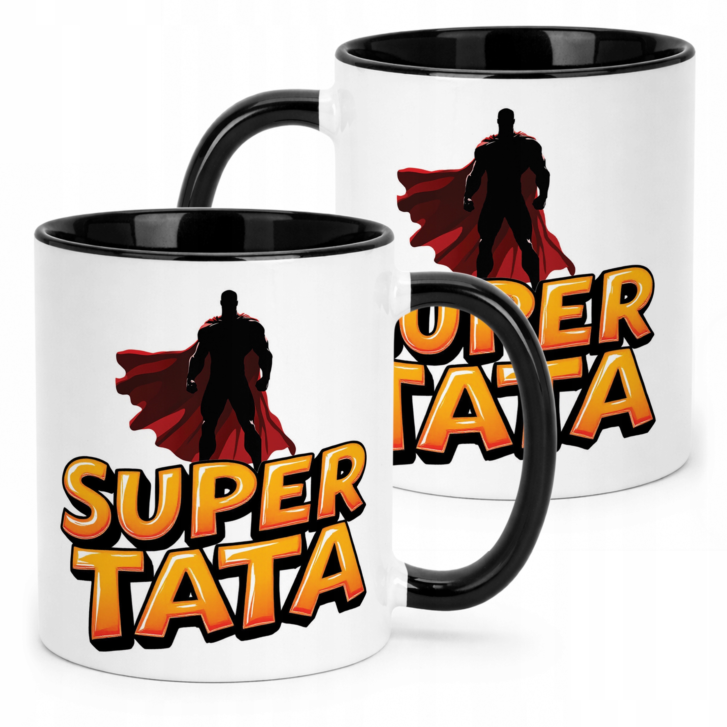 Kubek Czarny Dzień Ojca Dla Taty Super Tata Prezent