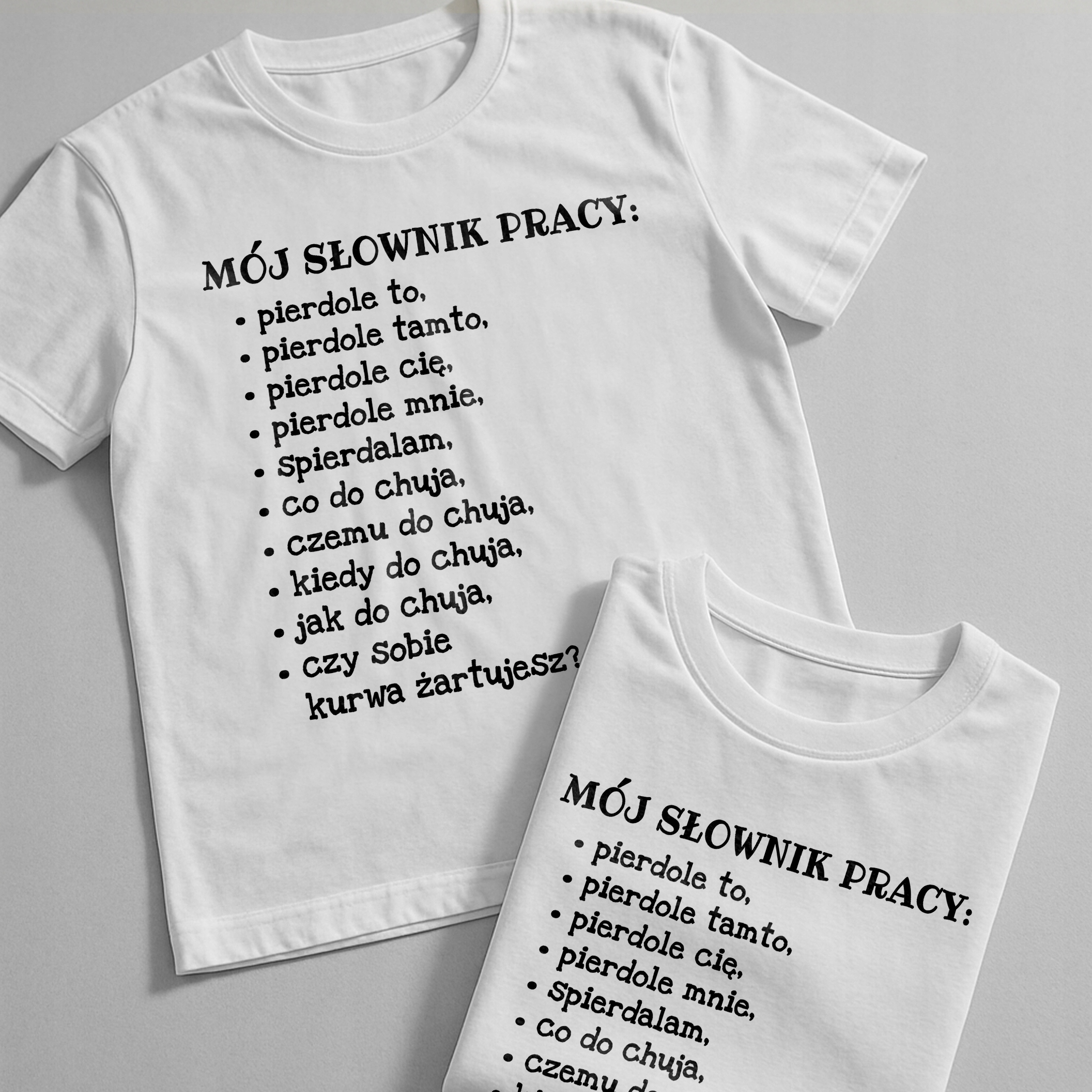 Koszulka biała męska Słownik Pracy Zabawny Prezent r. 3XL