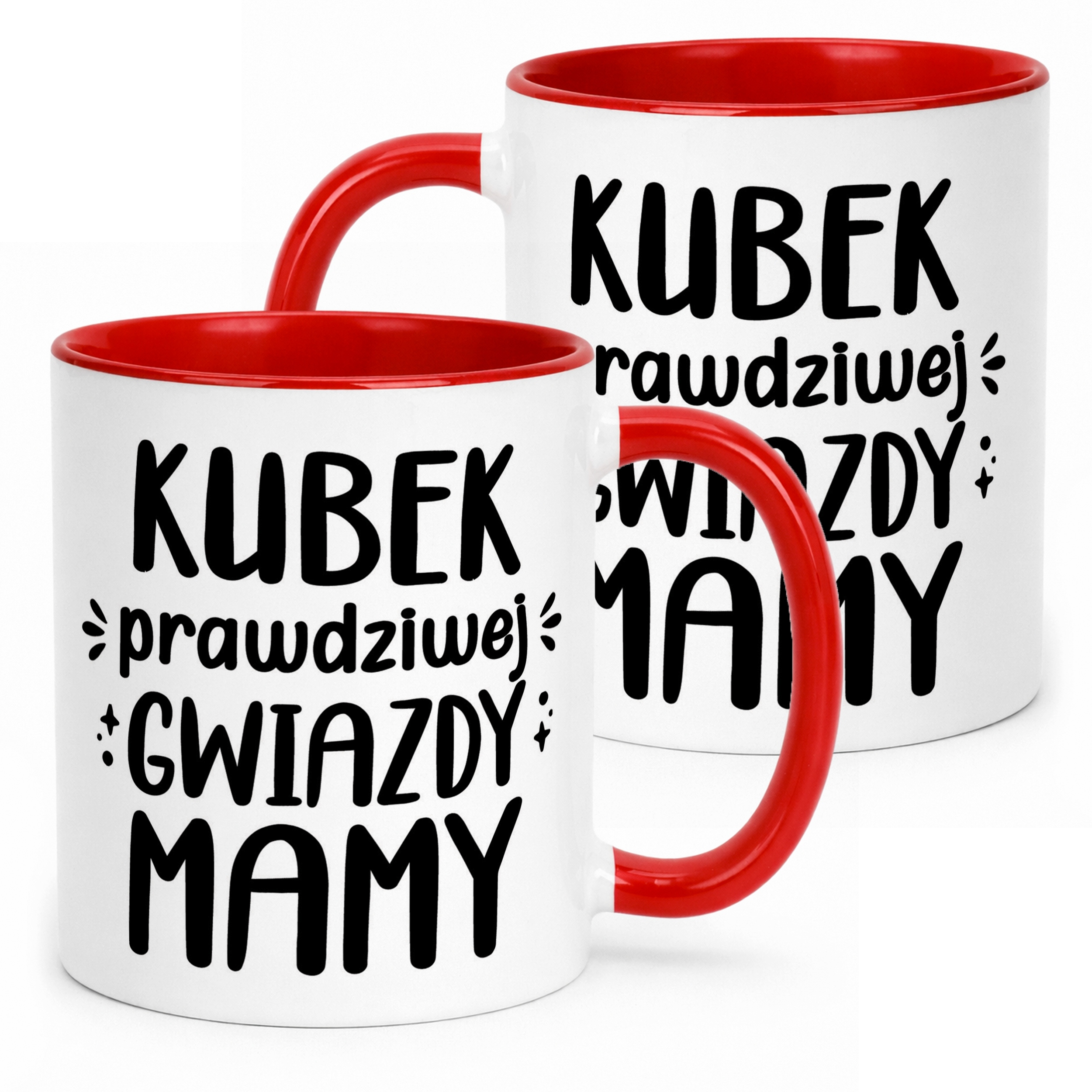 Kubek Czerwony Dzień Matki Dla Mamy Prezent Kubek Prawdziwej Gwiazdy
