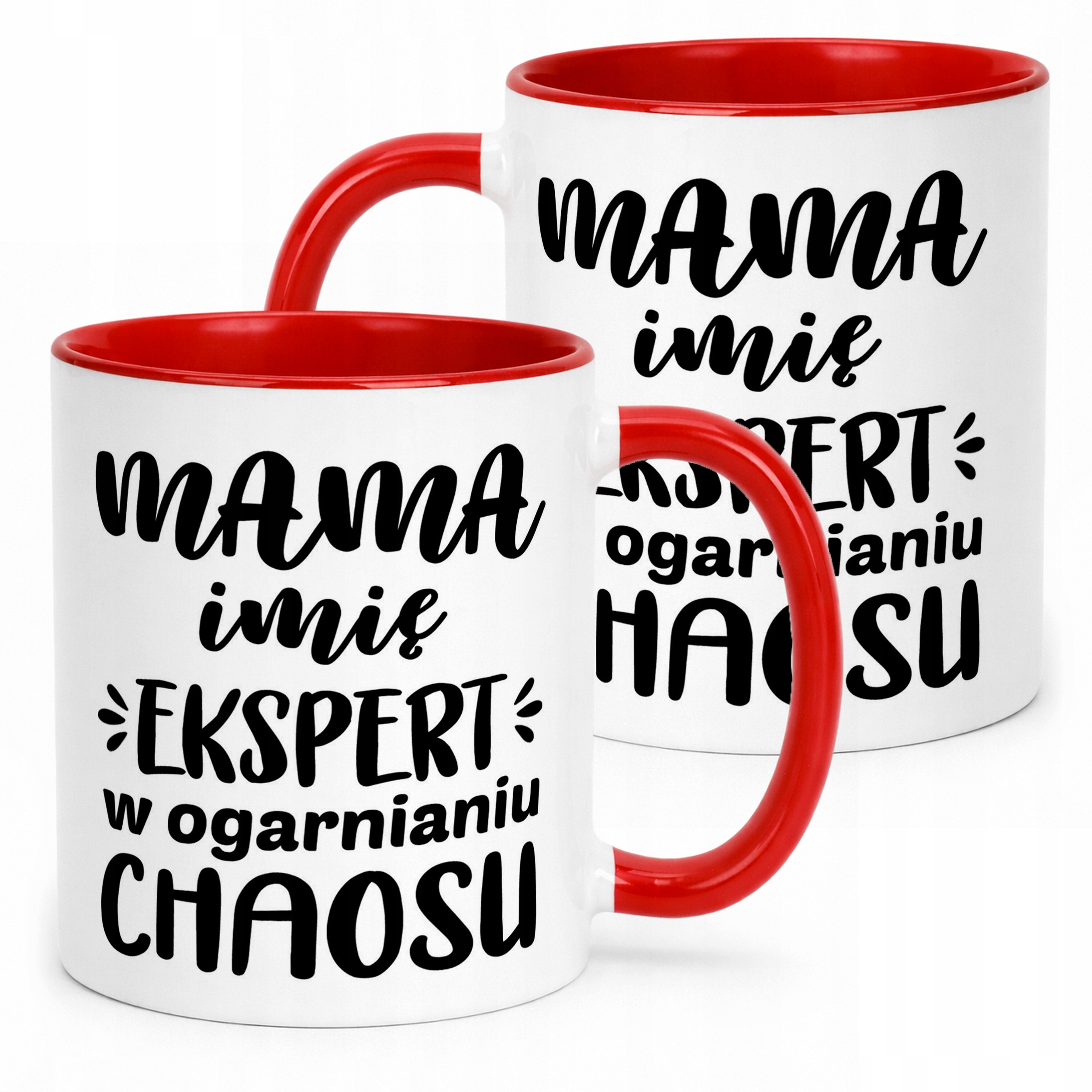 Kubek Czerwony Personalizowany Dzień Matki Dla Mamy Prezent Upominek