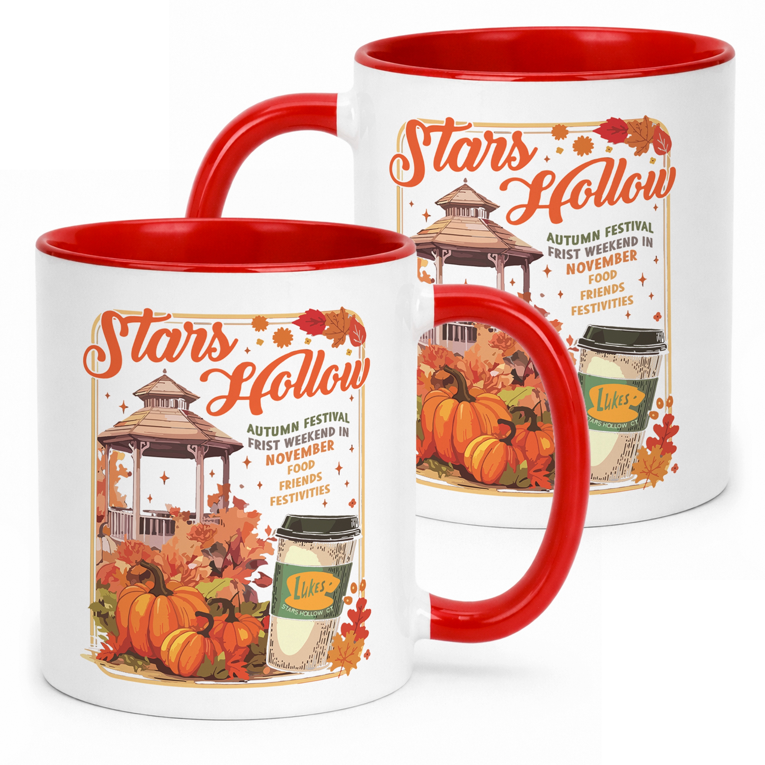 Kubek Czerwony Gilmore Girls Dla Fanów Serialu Stars Hollow