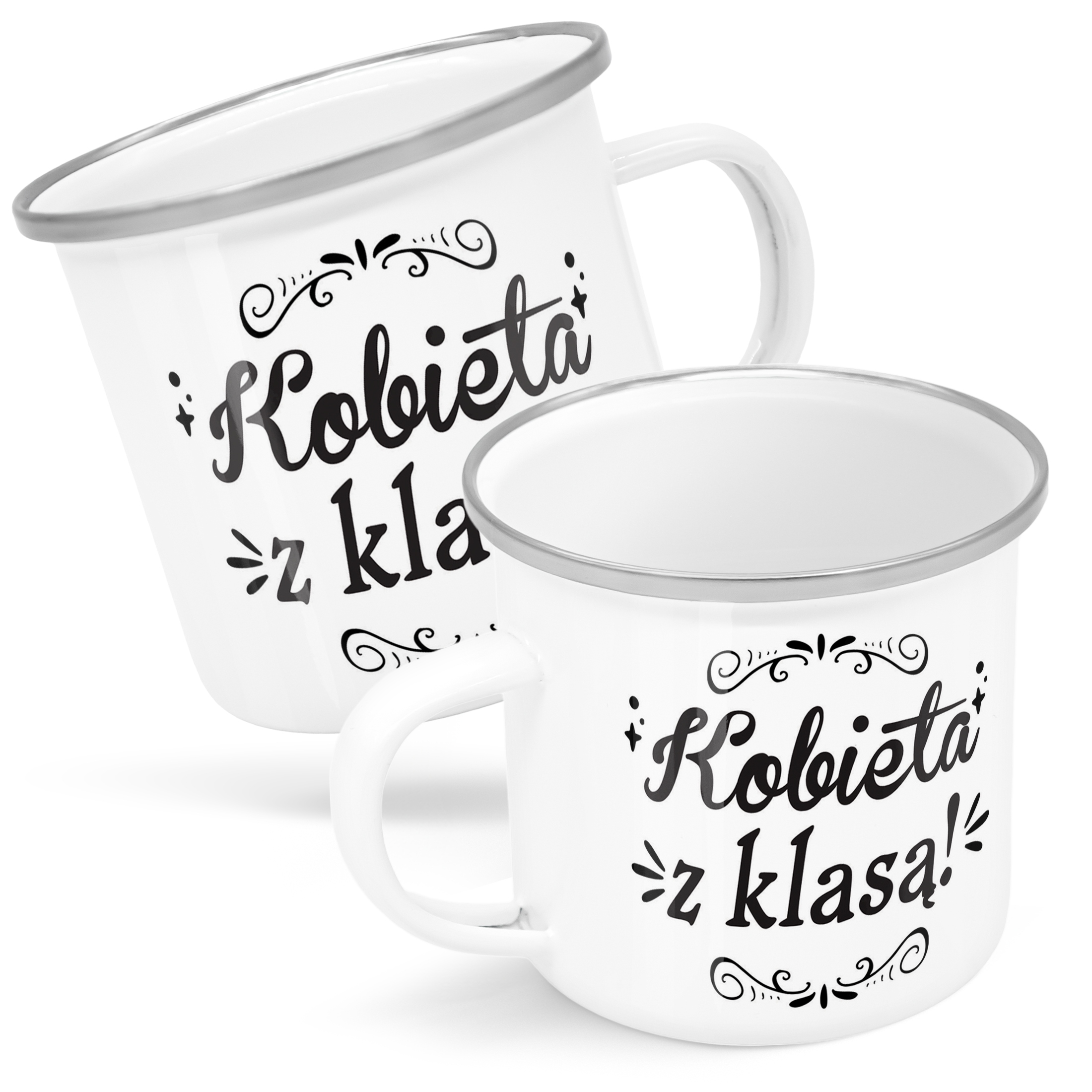 Emaliowany Kubek Garnuszek Dzień Kobiet Dla Kobiety Prezent Upominek