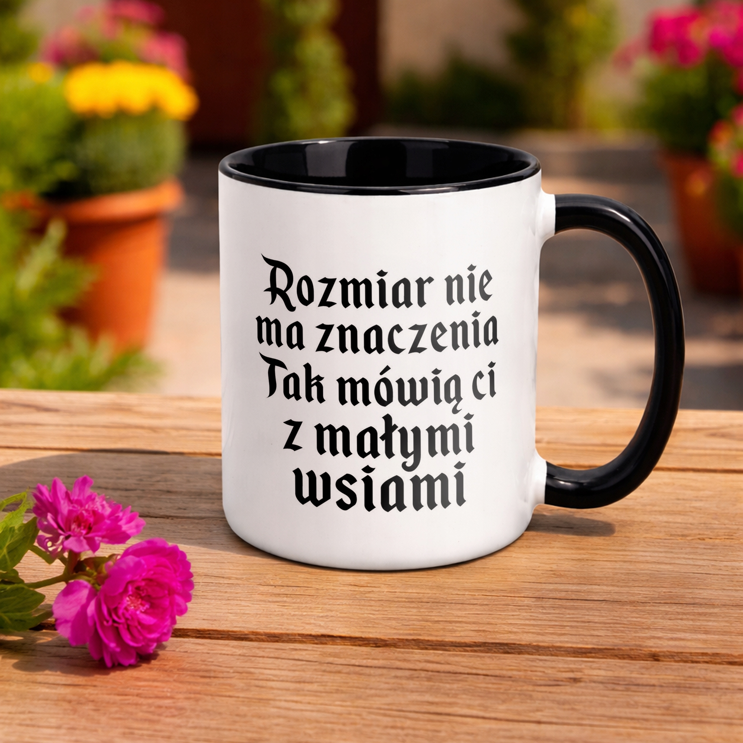 Kubek Czarny 1670 Rozmiar Nie Ma Znaczenia Jan Paweł Prezent