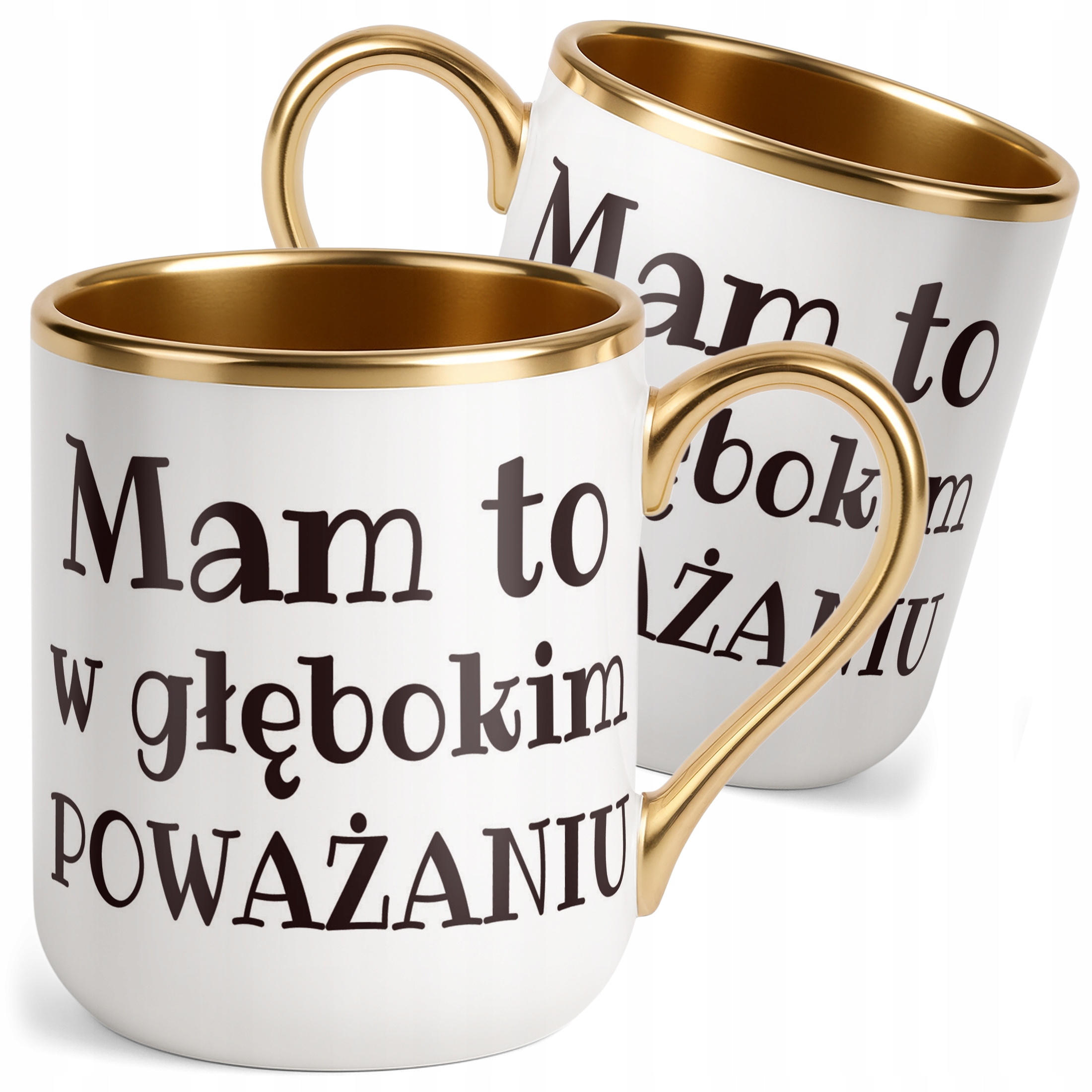 Kubek Premium Złoty Mam To W Głębokim Poważaniu Zabawny Prezent