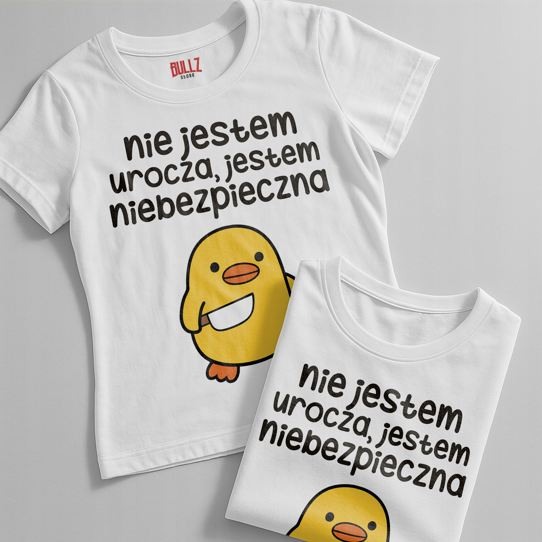 Koszulka biała damska Nie Jestem Urocza Zabawny Prezent