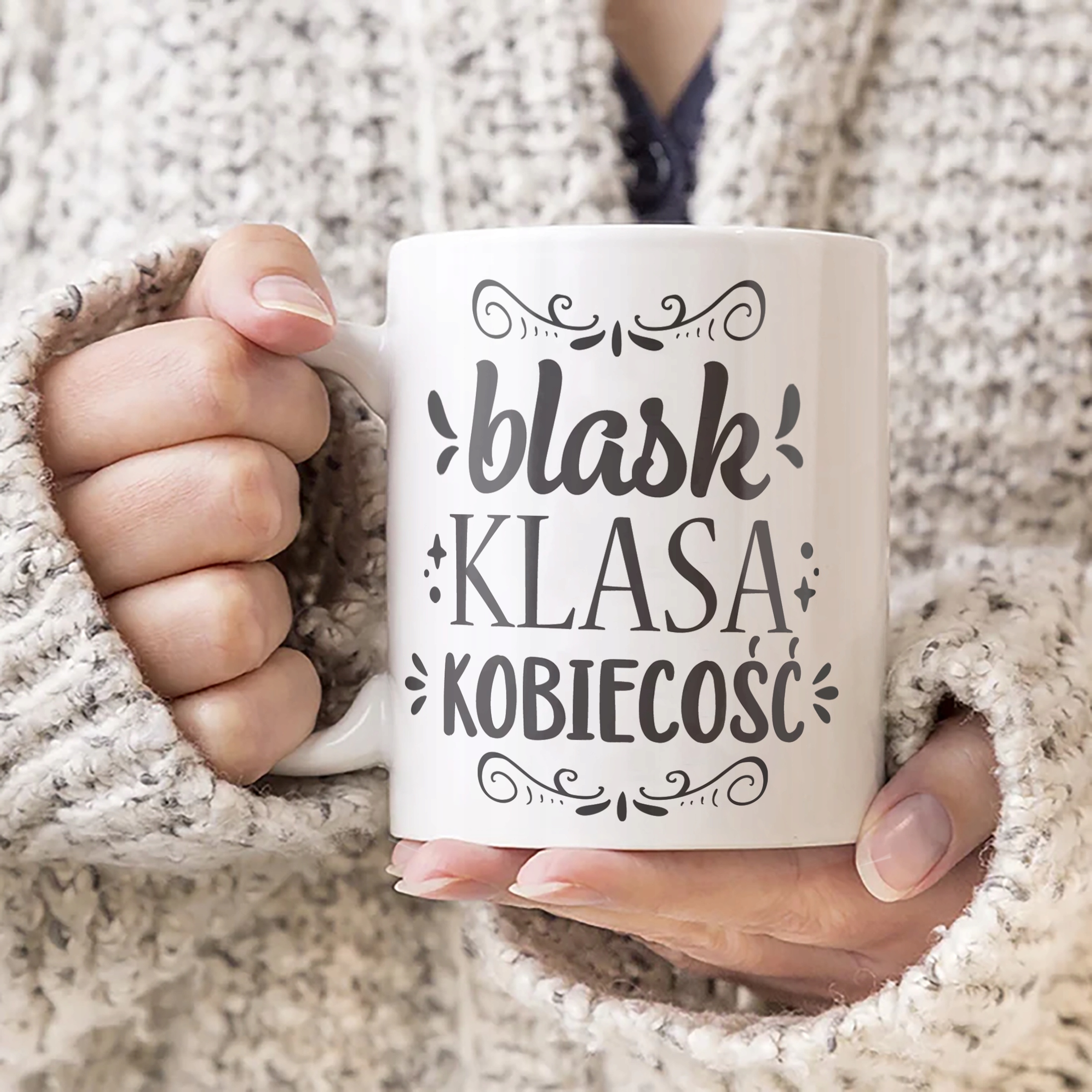 Zestaw Kubek + Torba Dzień Kobiet Prezent Upominek Blask Klasa Kobiecość