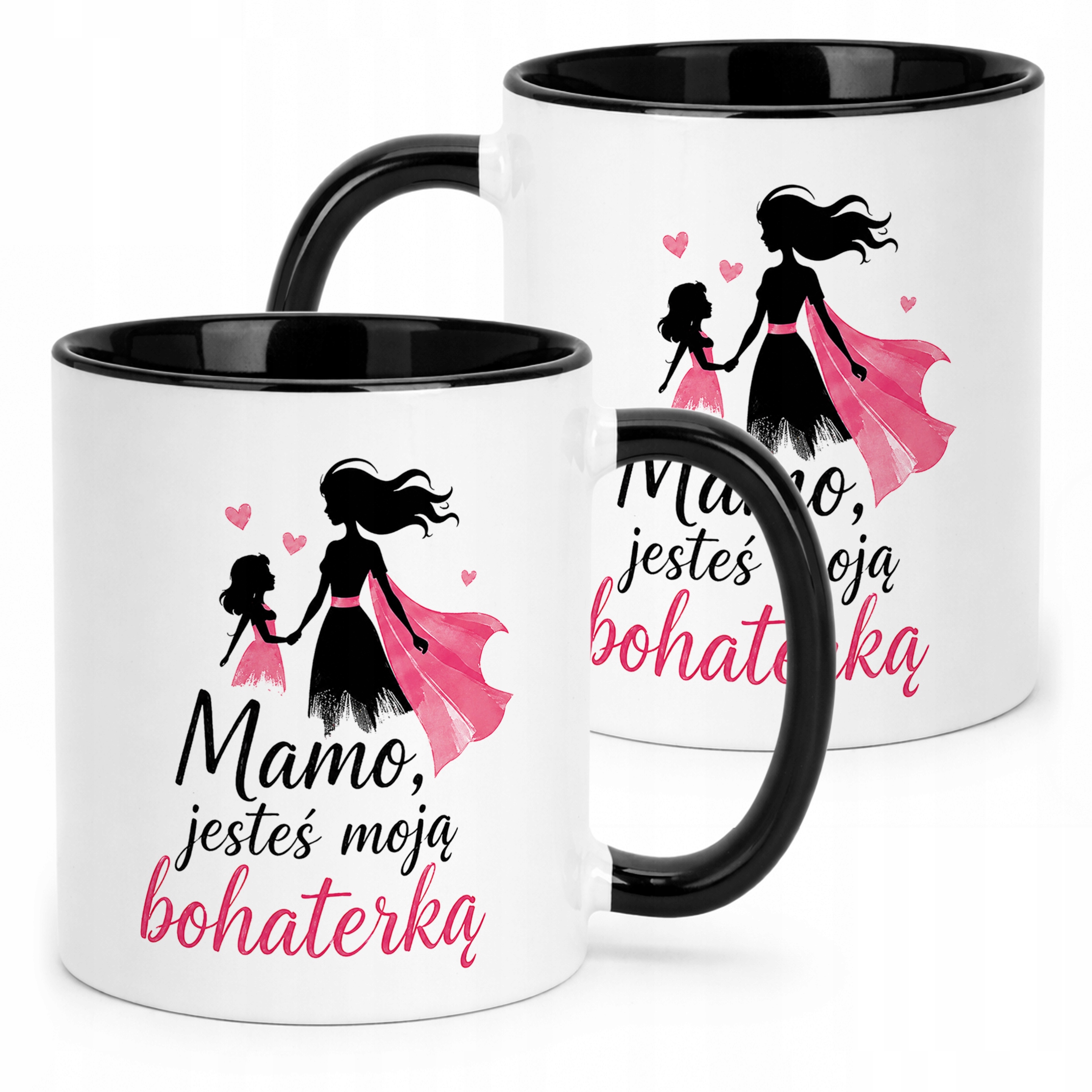 Prezent na Dzień Matki kubek czarny dla mamy idealny upominek dla mamy