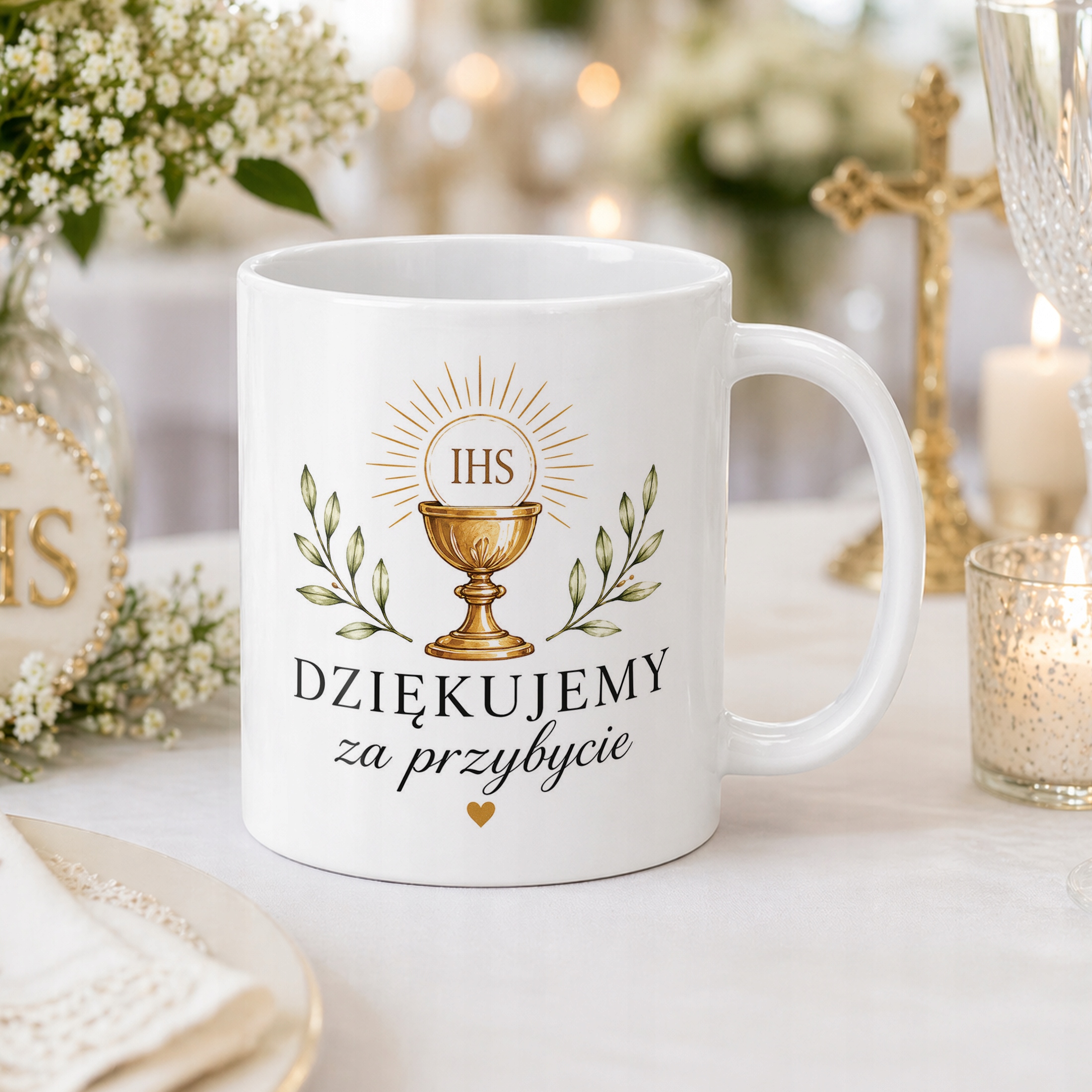 Kubek Ceramiczny Pierwsza Komunia Święta Pamiątka Prezent Upominek
