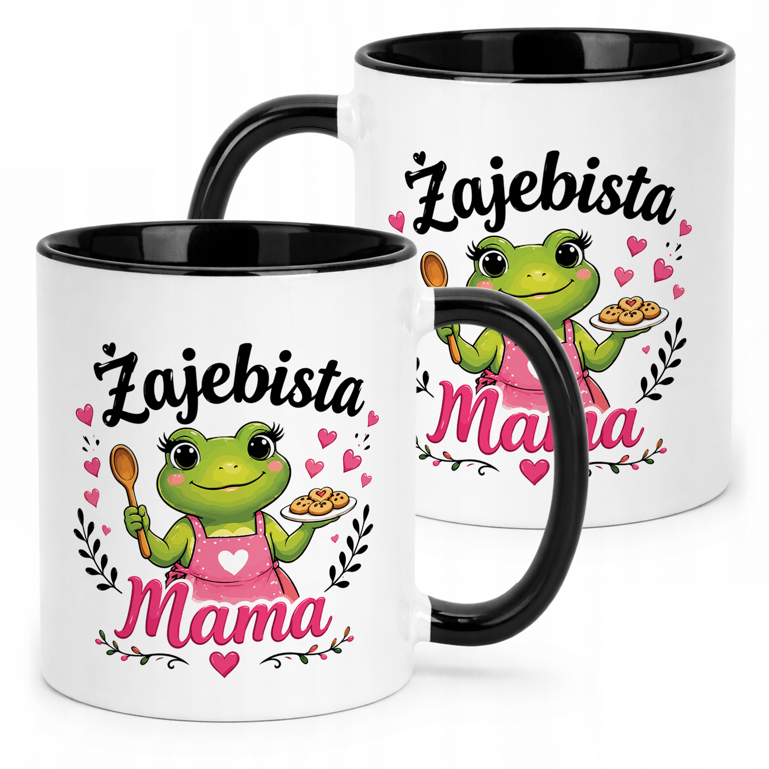 Kubek dla mamy czarny prezent na Dzień Matki wyjątkowy upominek mamy