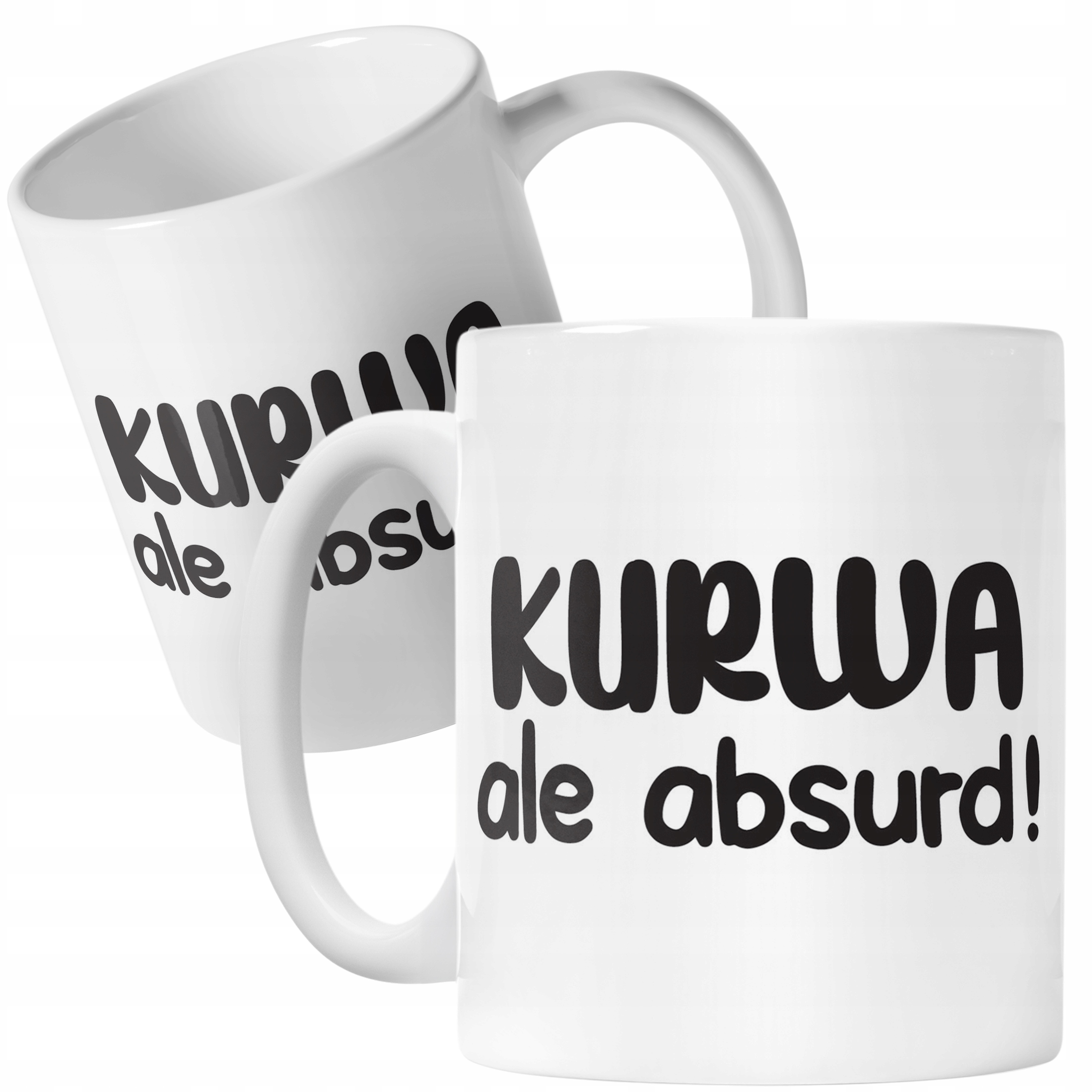 Kubek ceramiczny K**wa Ale Absurd Śmieszny Zabawny Prezent
