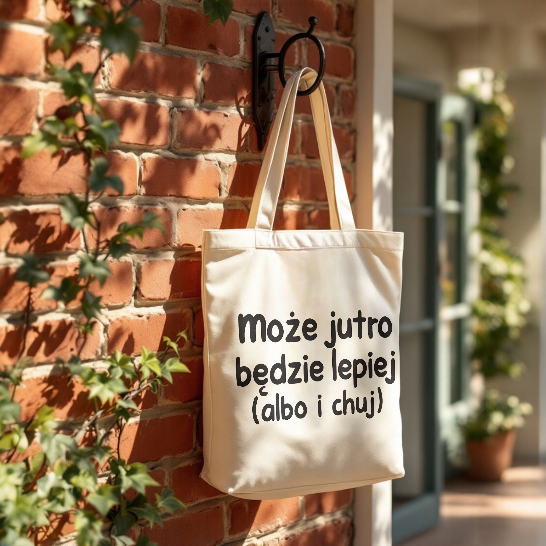 Torba bawełniana premium Może Jutro Będzie Lepiej Zabawny Prezent