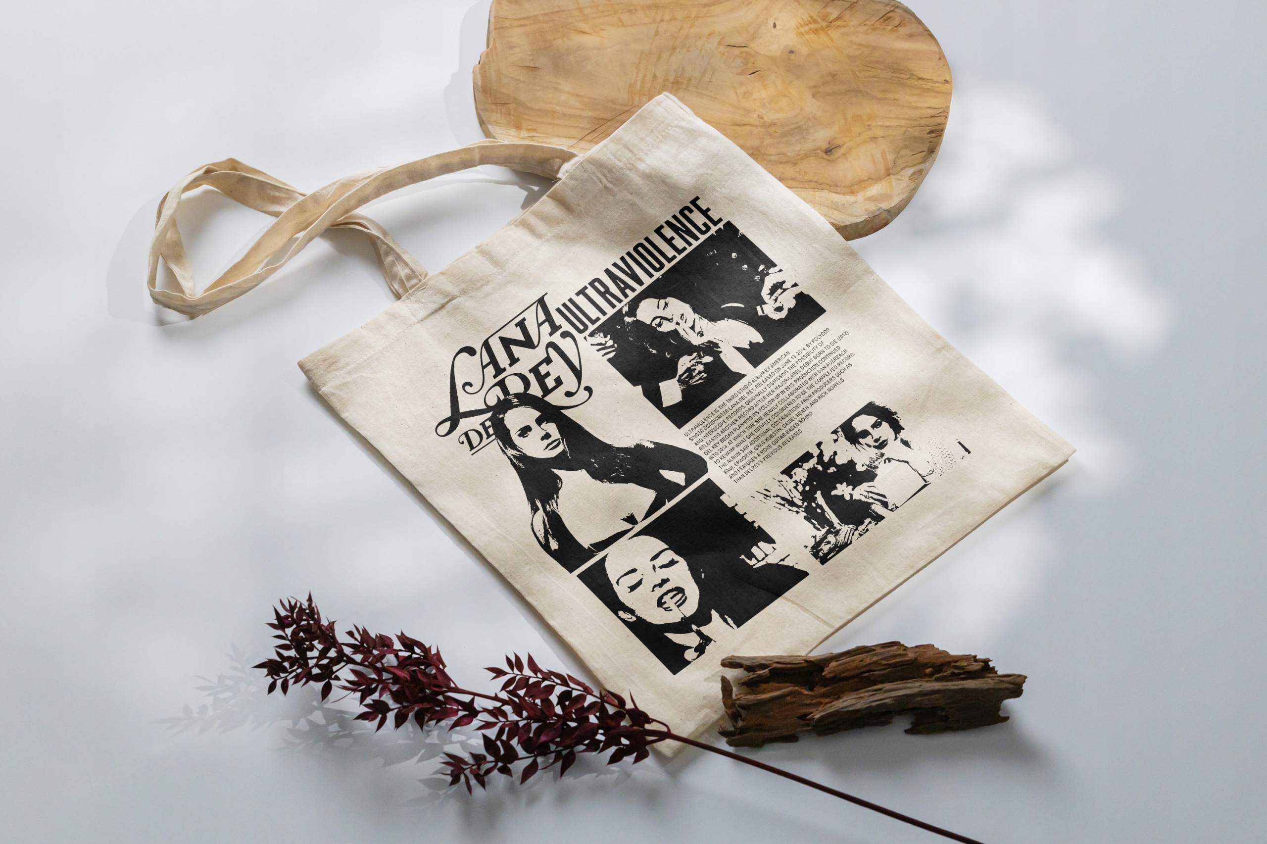 Torba bawełniana na zakupy 42×38 Lana Del Rey Ultraviolence
