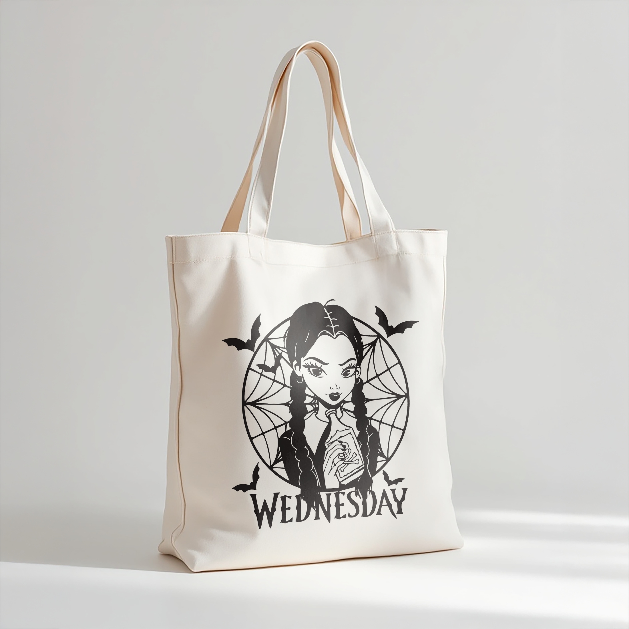 Torba bawełniana premium na zakupy Nevermore Wednesday Dla Fanów