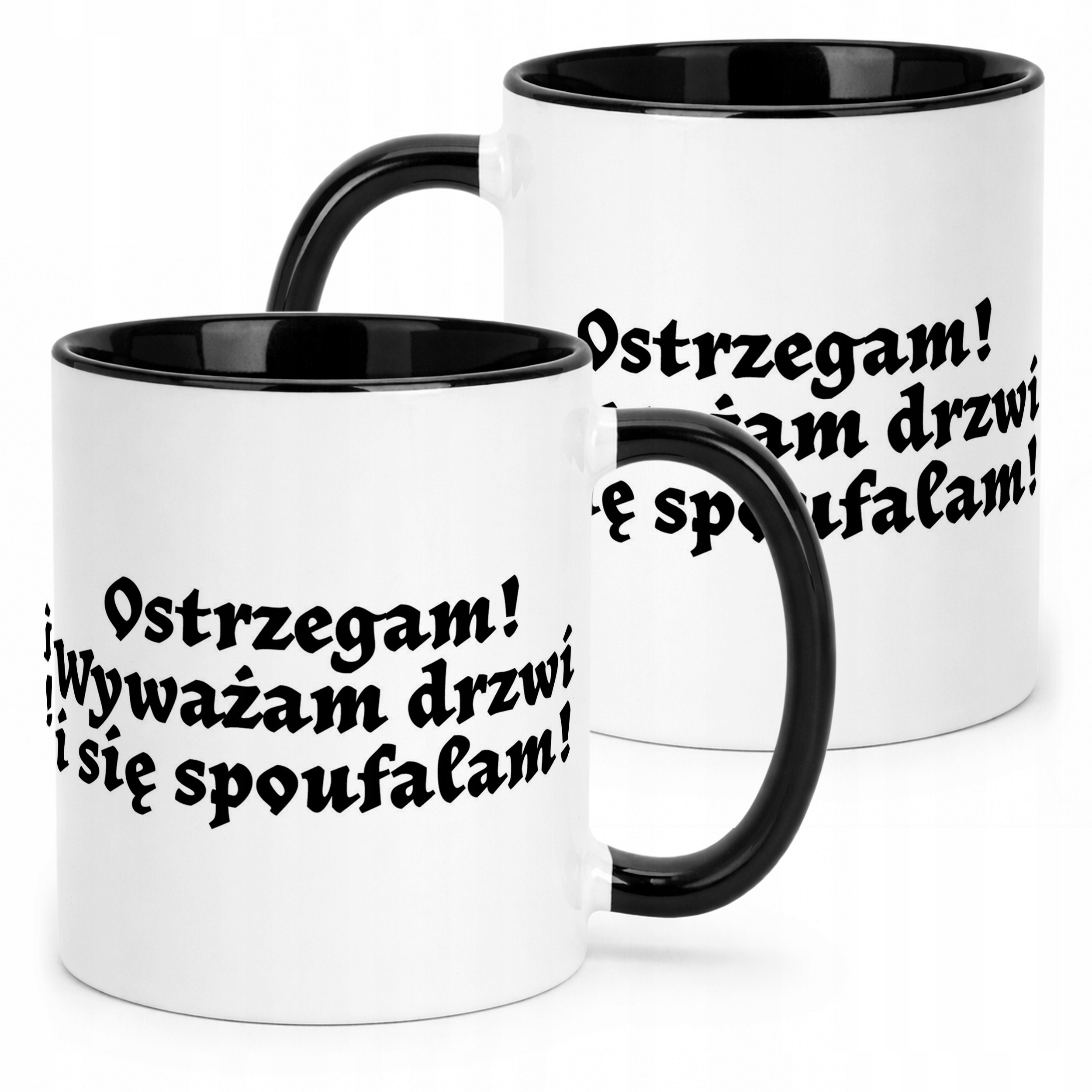 Kubek Czarny 1670 Wyważam Drzwi Dla Fanów Serialu Prezent