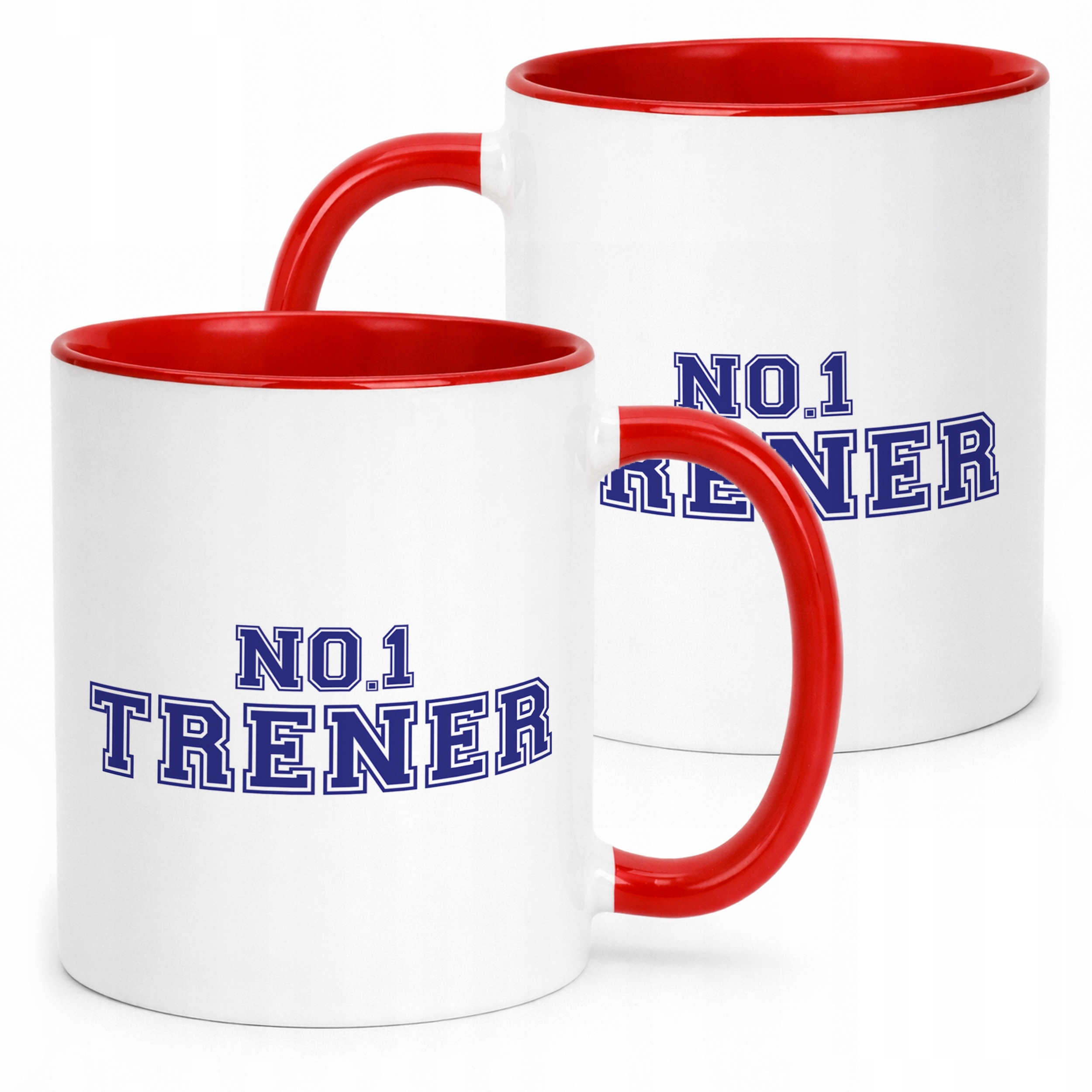 Kubek Czerwony Trener No.1 Sport Prezent Najlepszy Trener