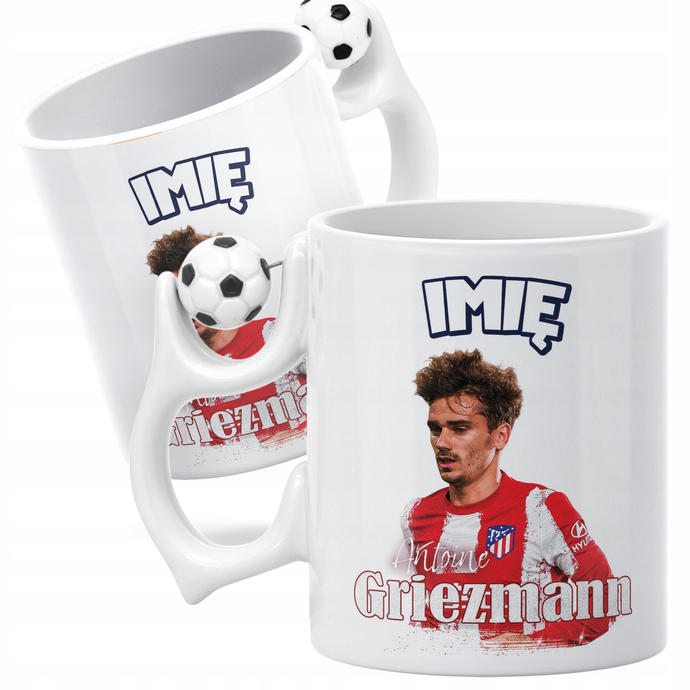 Kubek piłkarski personalizowany Griezmann dla kibiców Atlético Madryt