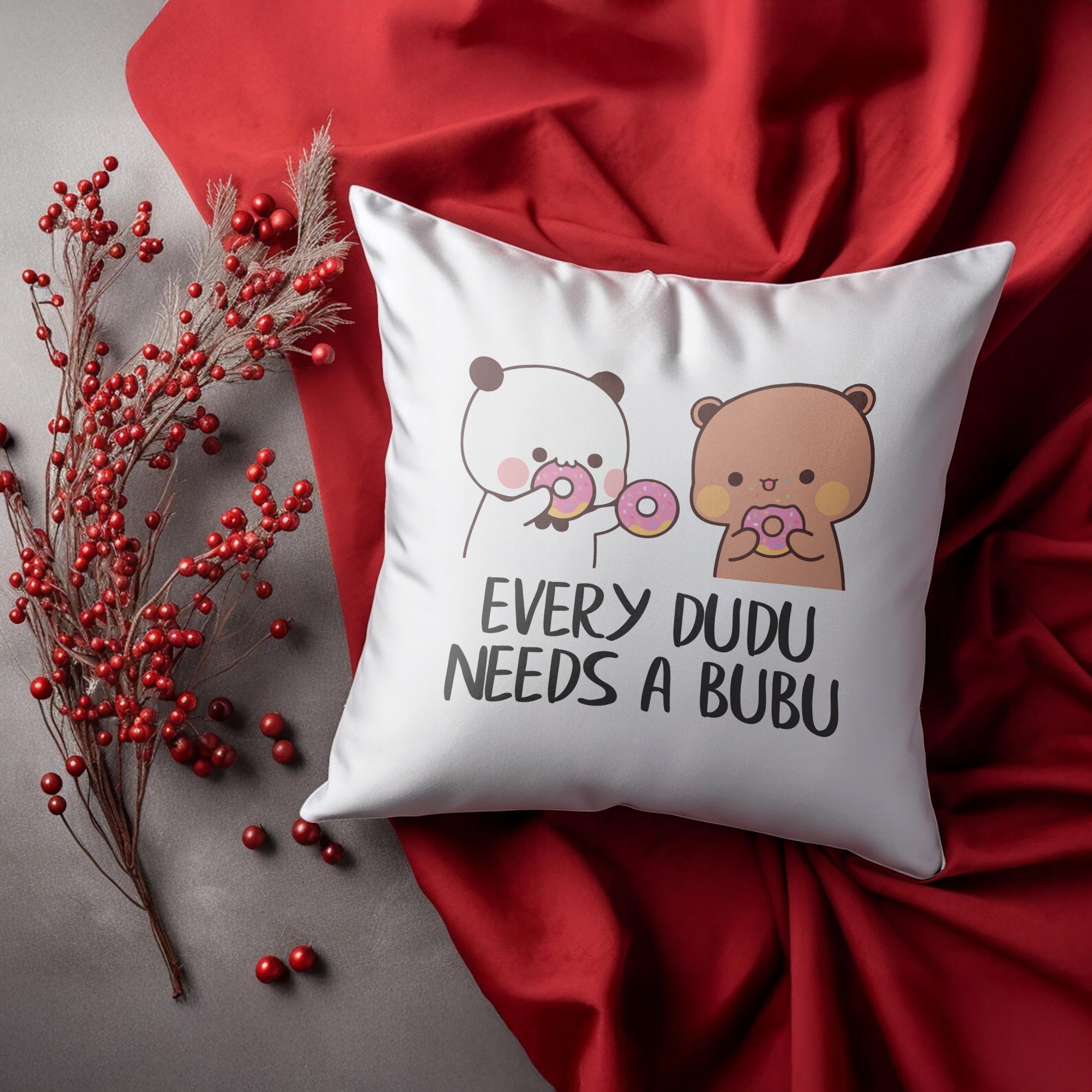 Poduszka na walentynki Bubu i Dudu Dla Party Prezent Upominek