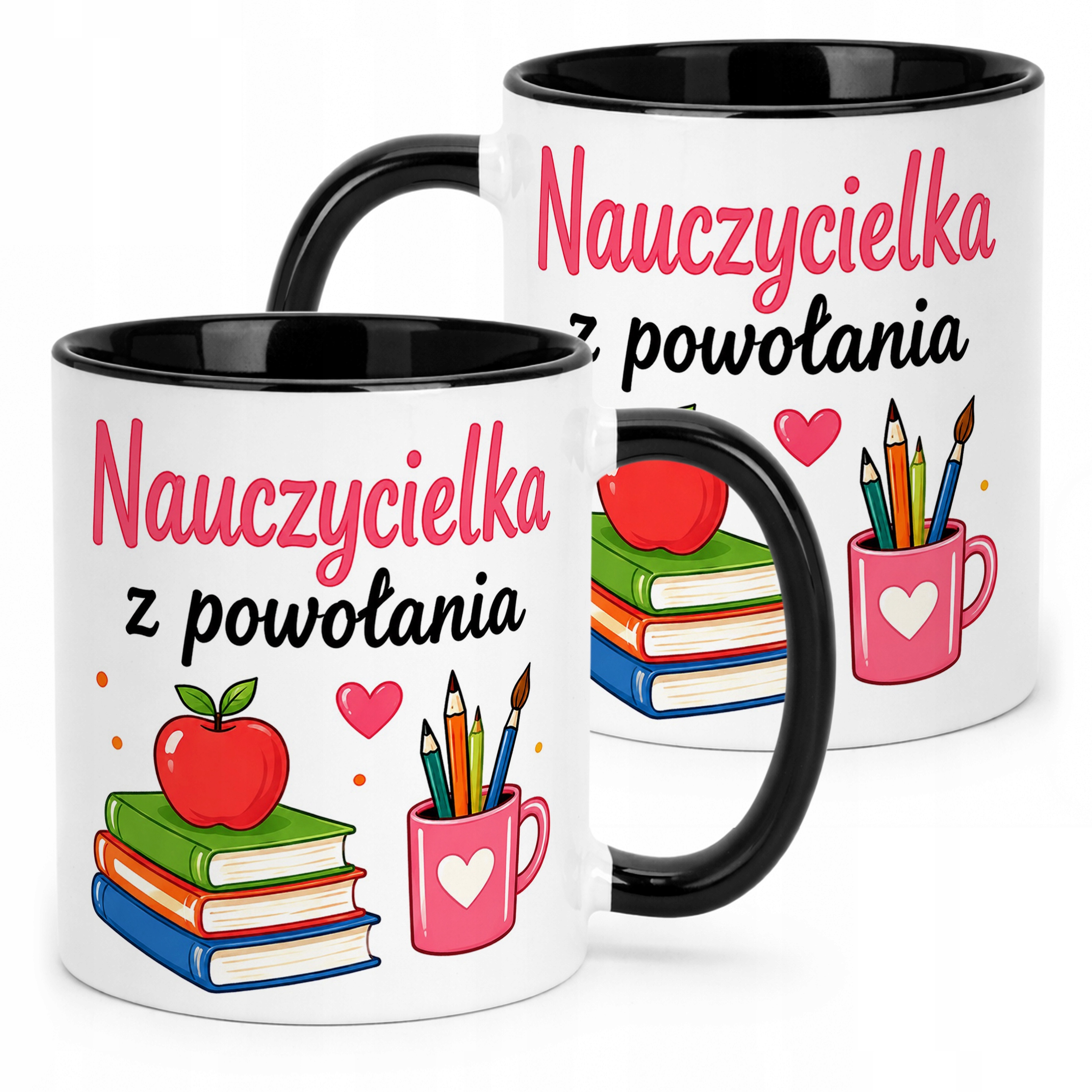 Kubek Czarny Dzień Nauczyciela Dla Nauczycielki Prezent Upominek