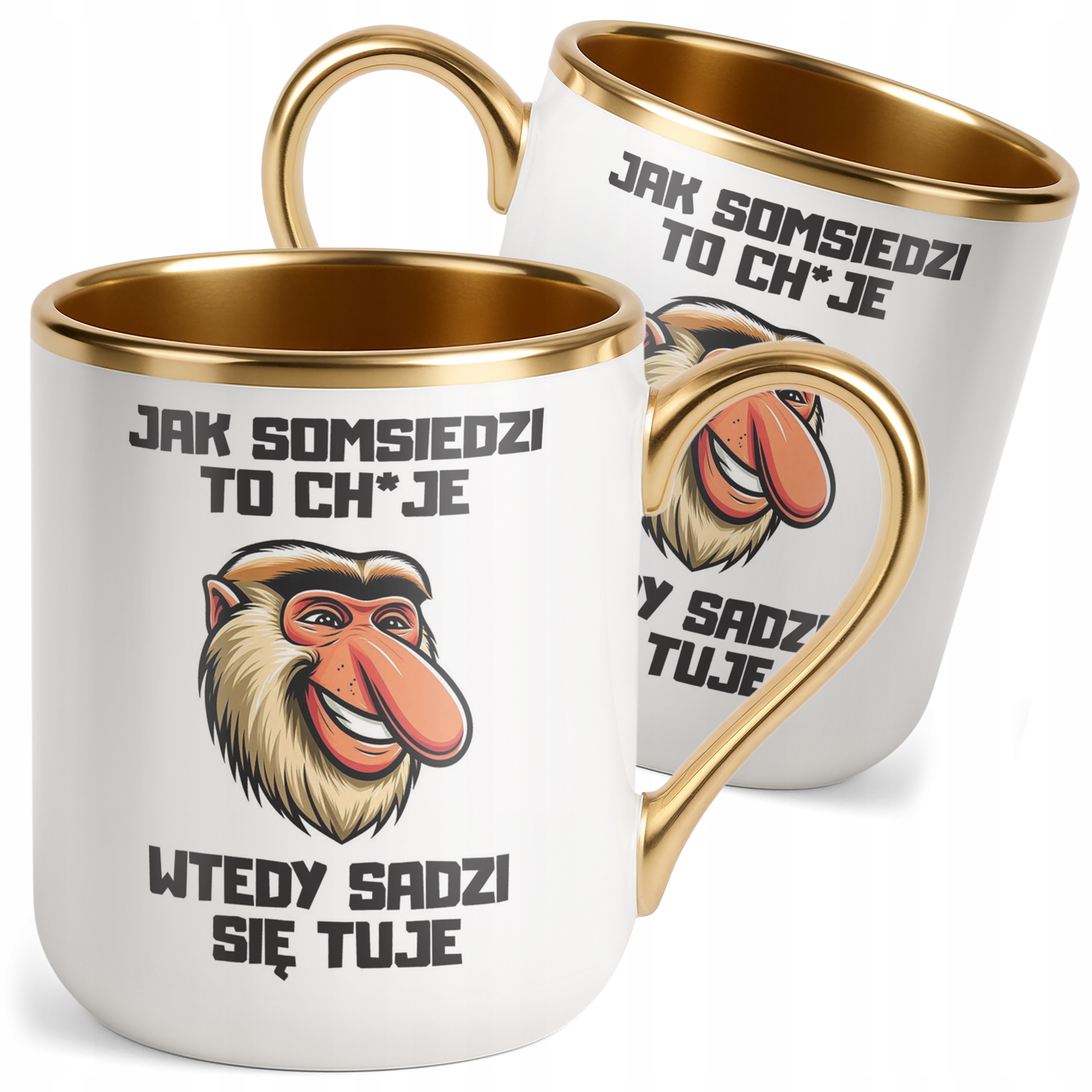 Kubek Premium Złoty Janusz Nosacz To Co Szwagier Zabawny Prezent