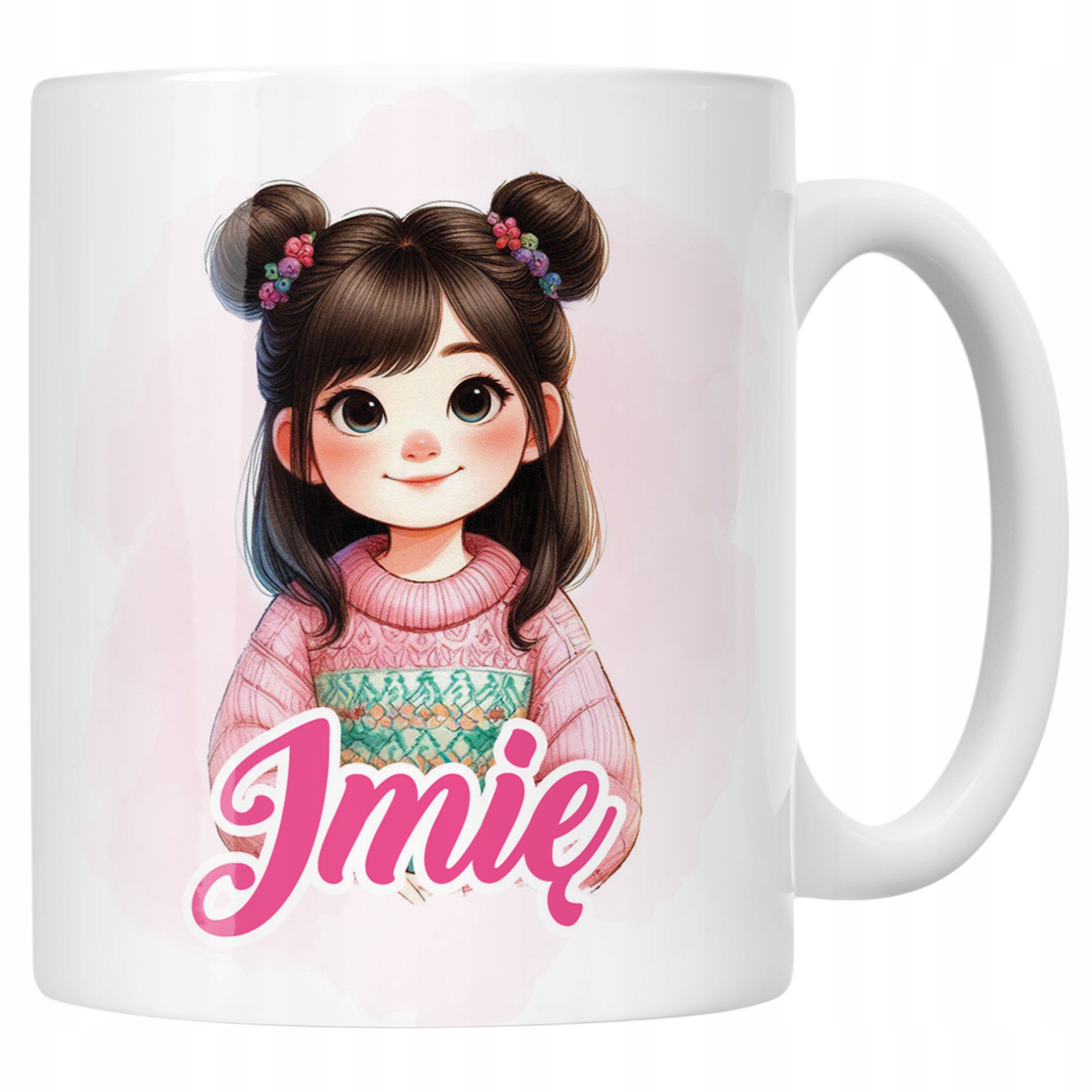 Kubek Ceramiczny Personalizowany Dzień Kobiet Dla Dziewczynki Prezent