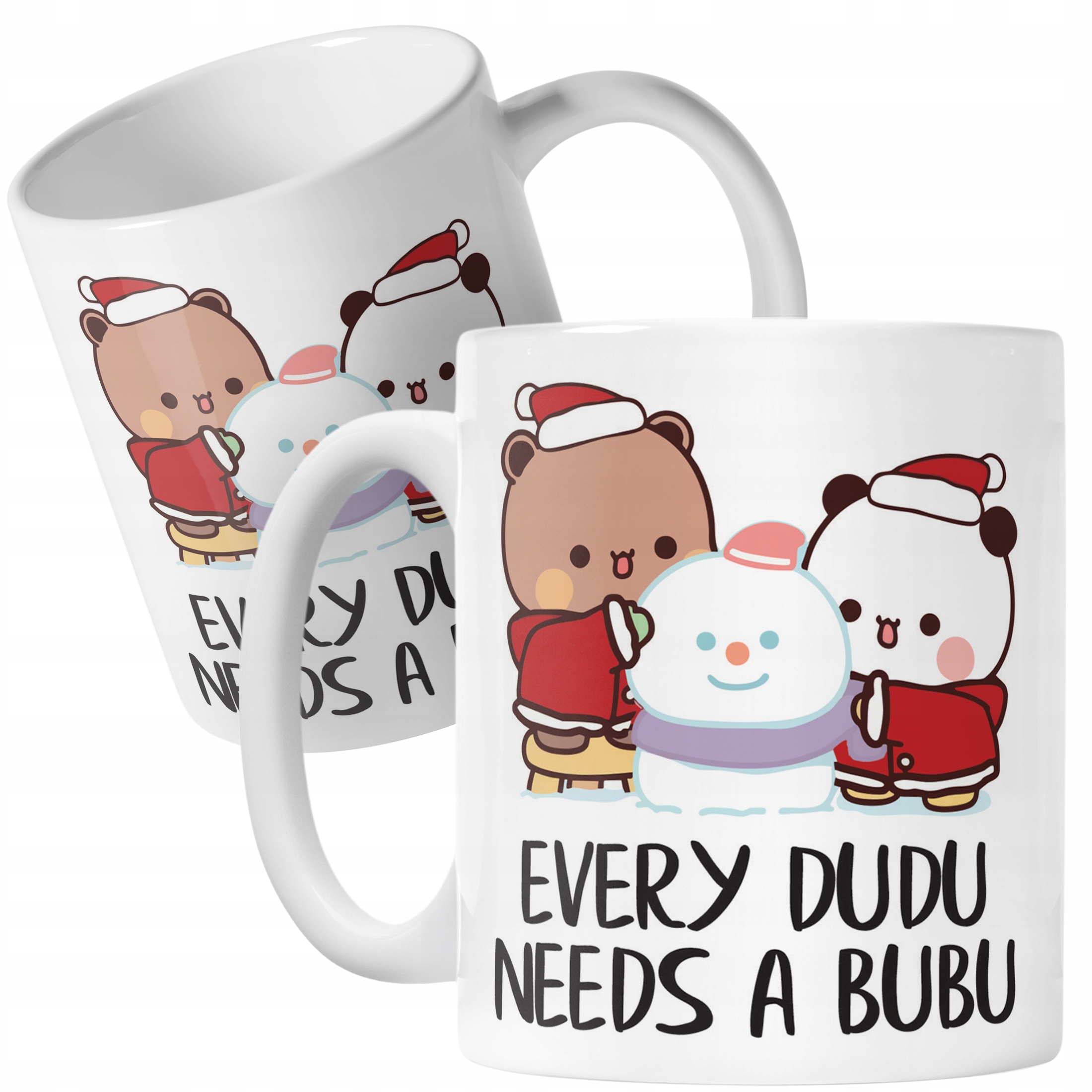 Kubek Ceramiczny Świąteczny Bubu Dudu Boże Narodzenie Mikołajki Prezent