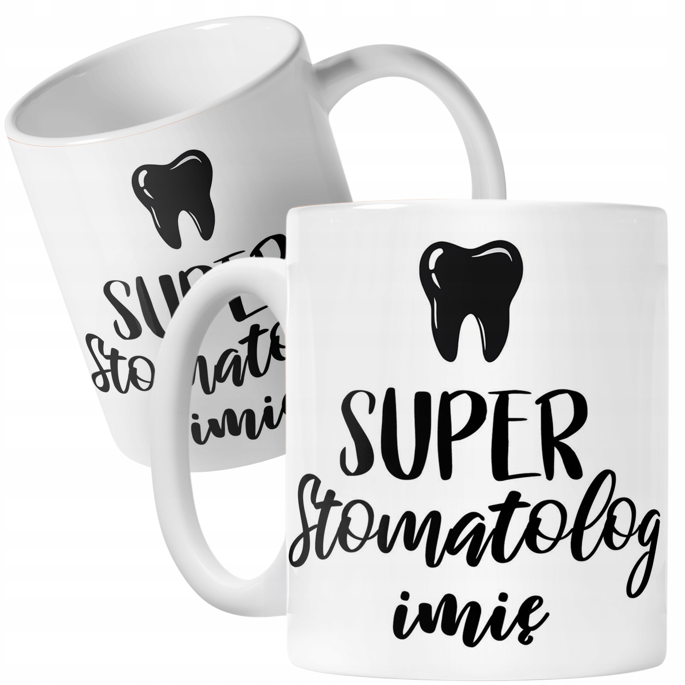 Kubek Ceramiczny Personalizowany Super Stomatolog Prezent Upominek