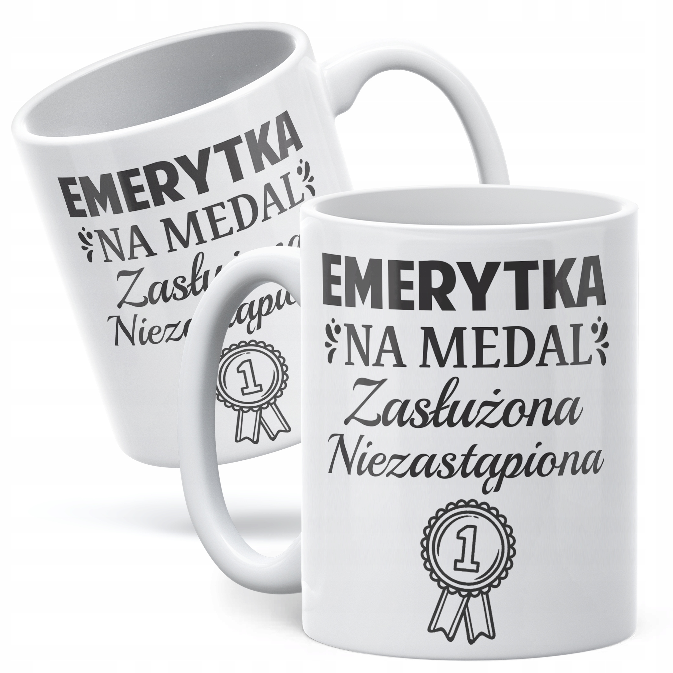 Kubek ceramiczny z okazji Emerytury Dla Emerytki Prezent Upominek